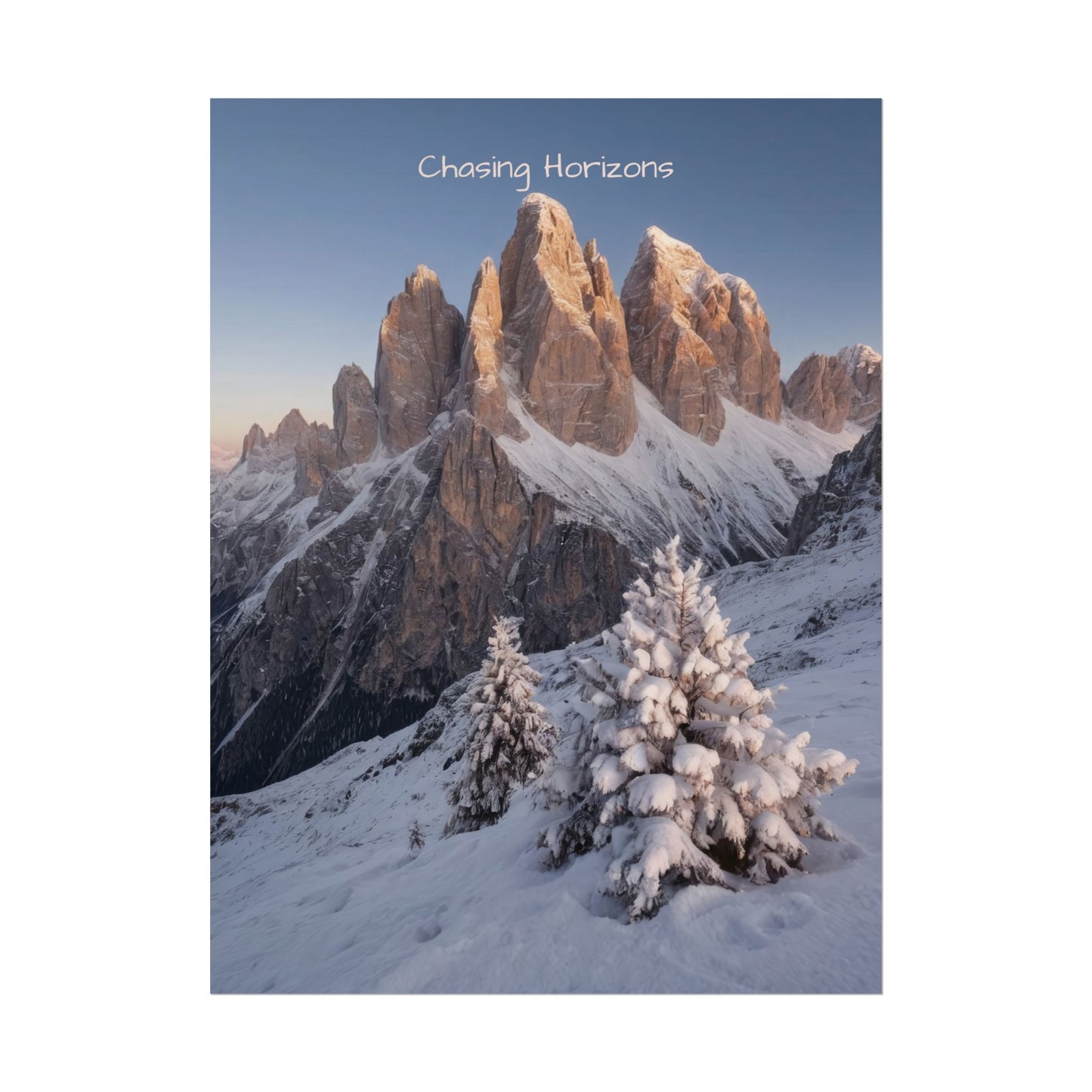 Chasing Horizons x Dolomites Poster