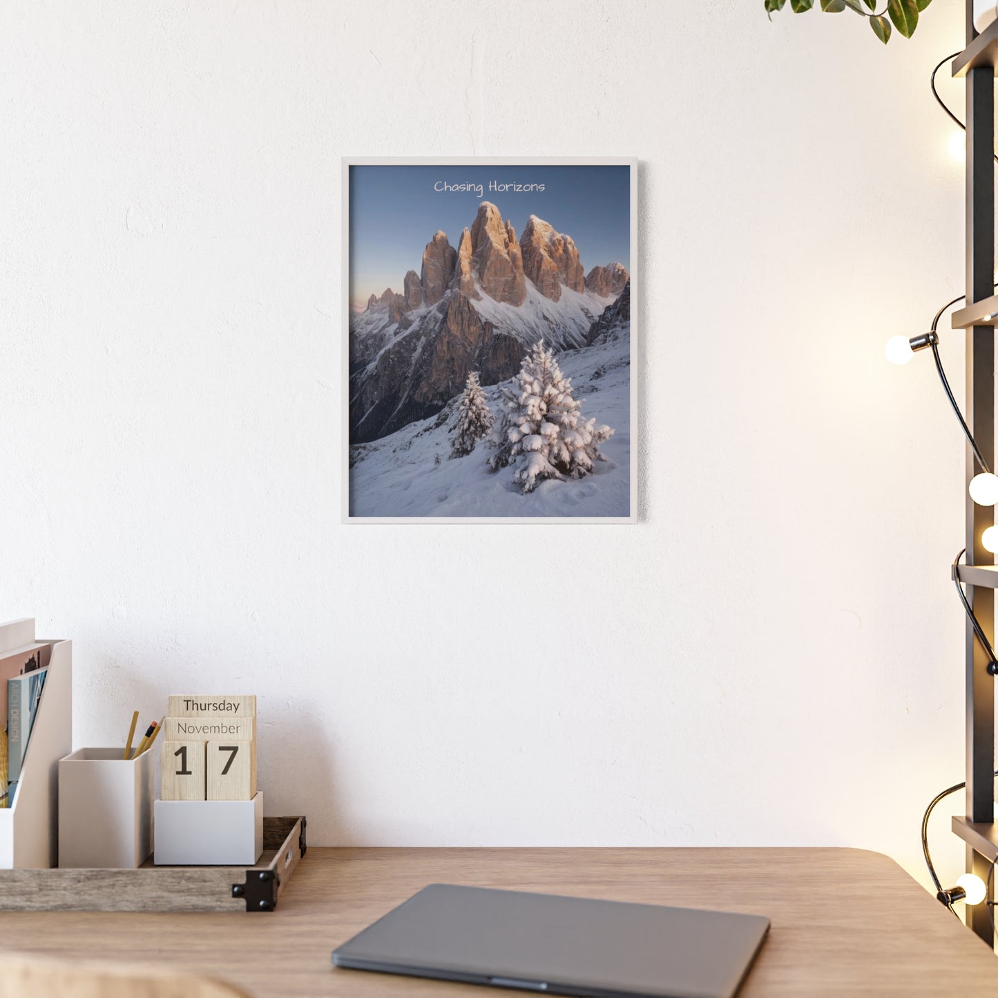 Chasing Horizons x Dolomites Poster - FRAMED