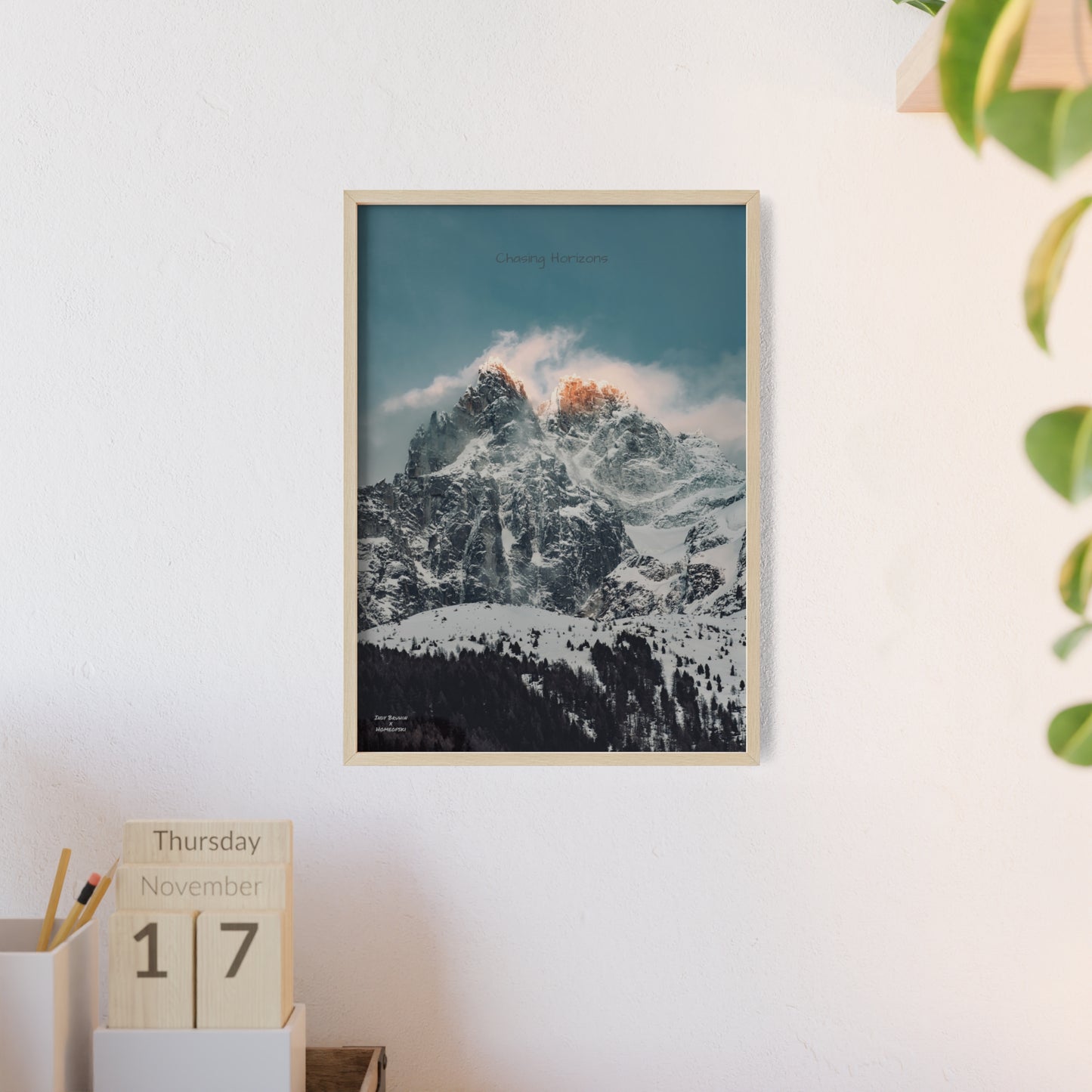 Alps Indy Bruhin Poster - FRAMED