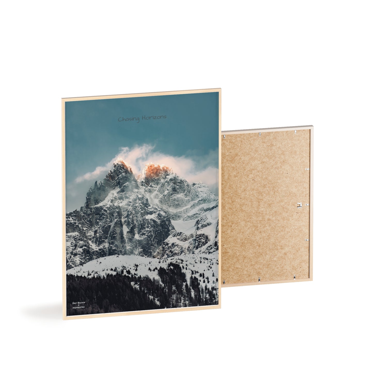 Alps Indy Bruhin Poster - FRAMED