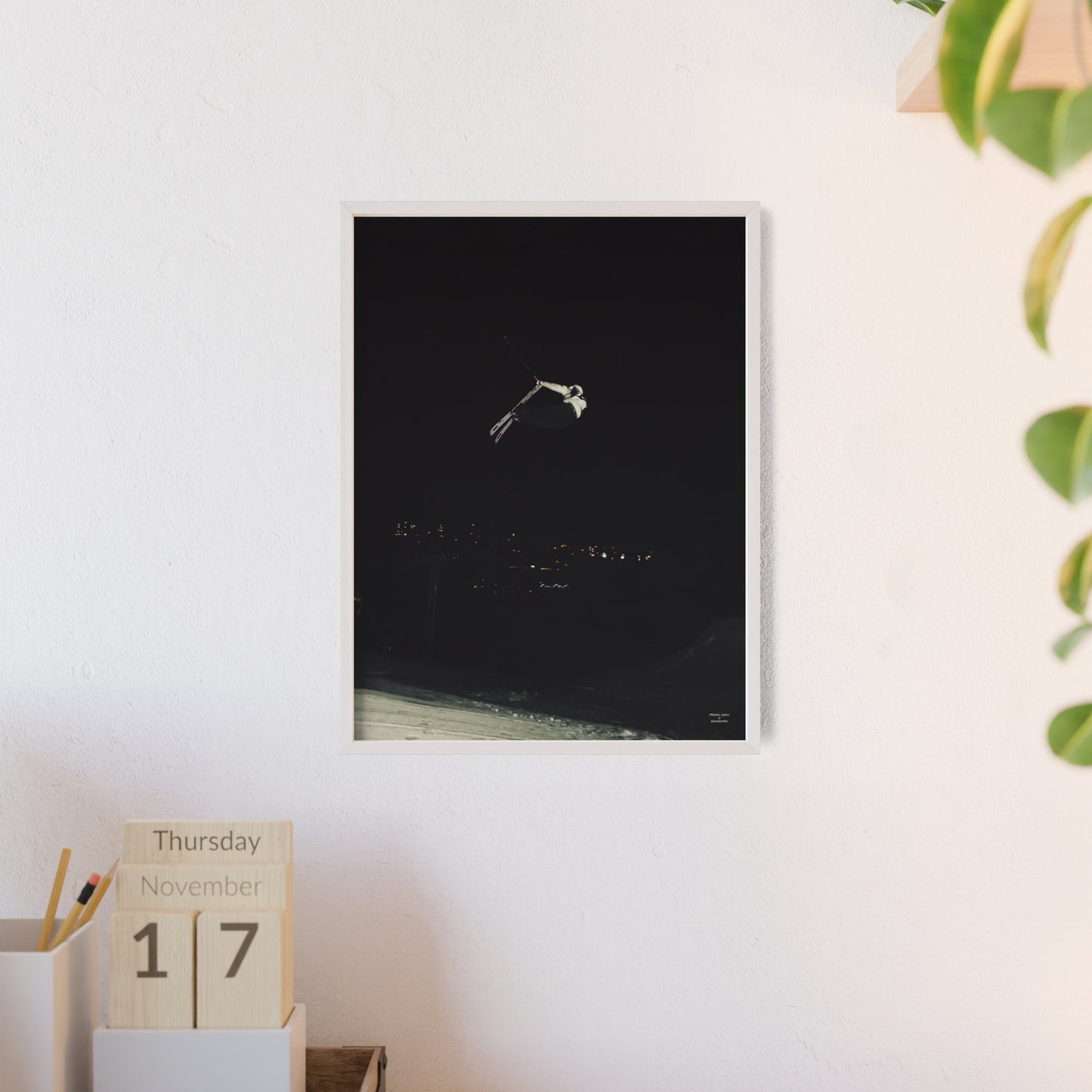 Night Park Mateo Lepic Poster - FRAMED