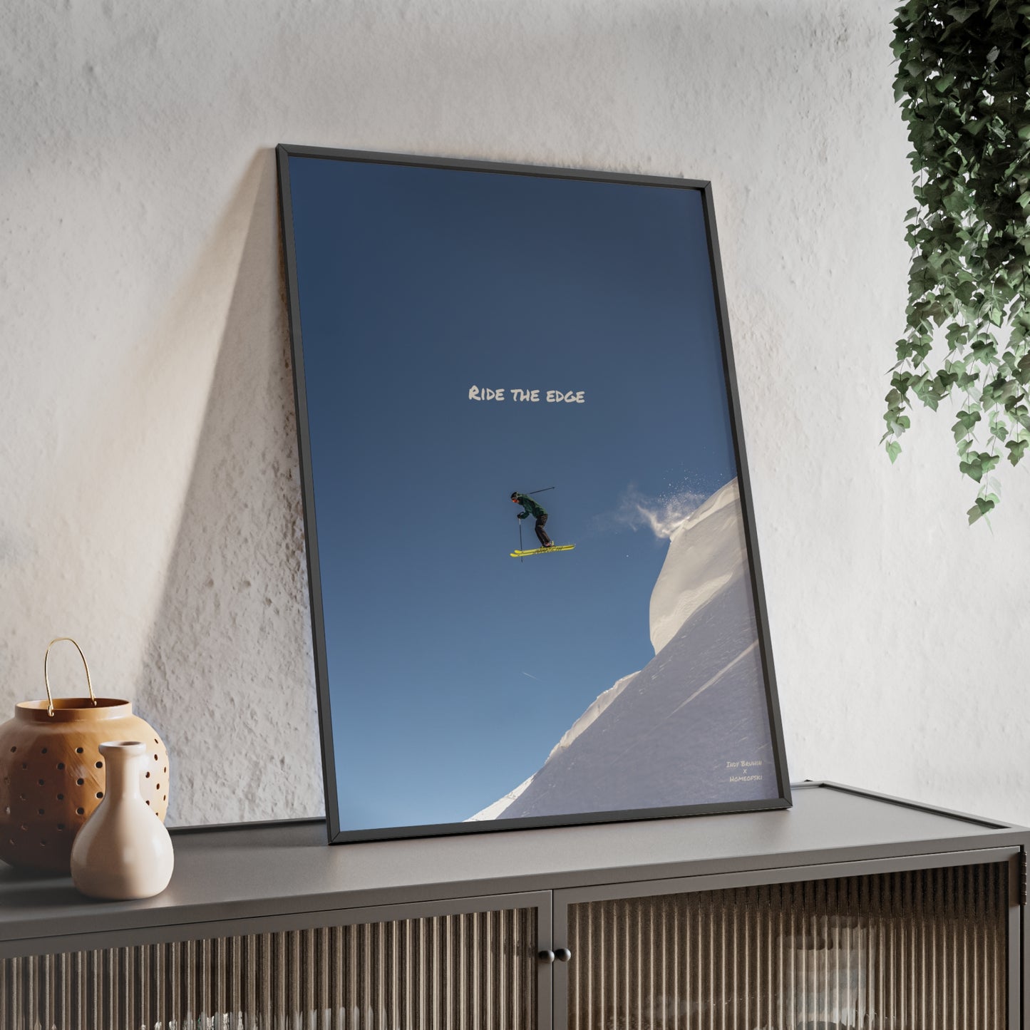 Ride The Edge Indy Bruhin Poster - FRAMED