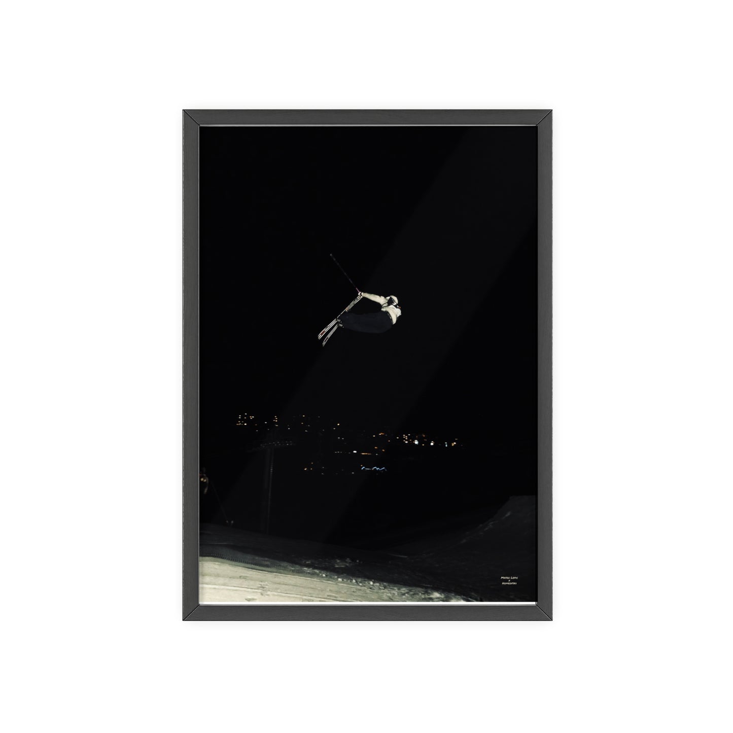 Night Park Mateo Lepic Poster - FRAMED