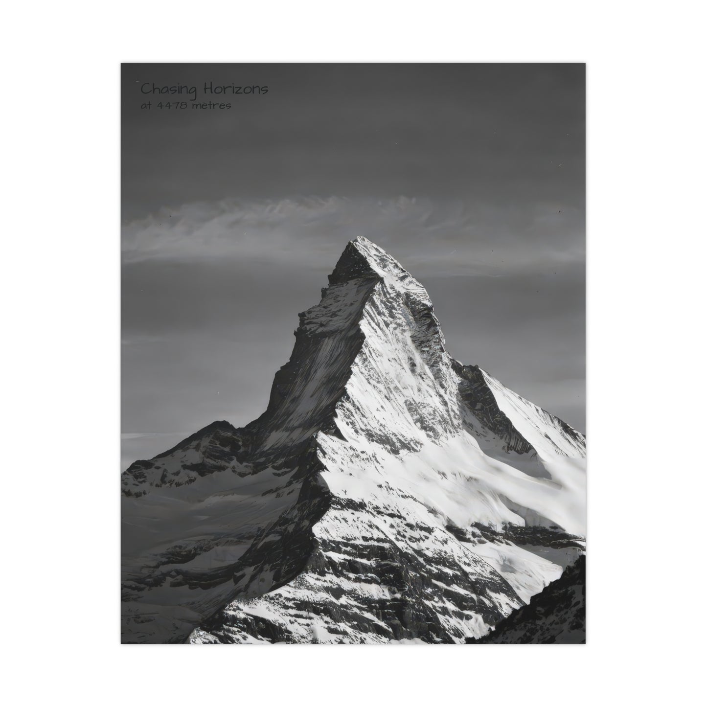 Chasing Horizons x Monochrome Matternhorn Poster