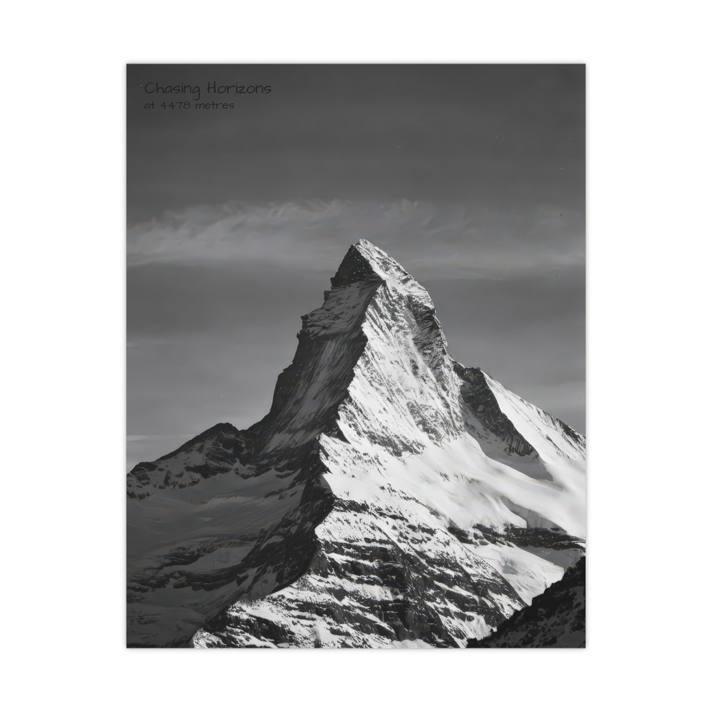 Chasing Horizons x Monochrome Matternhorn Poster