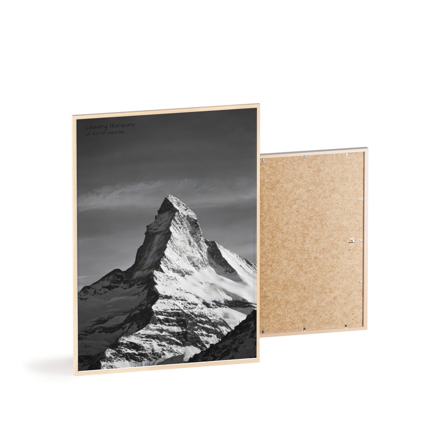 Chasing Horizons x Monochrome Matternhorn Poster - FRAMED