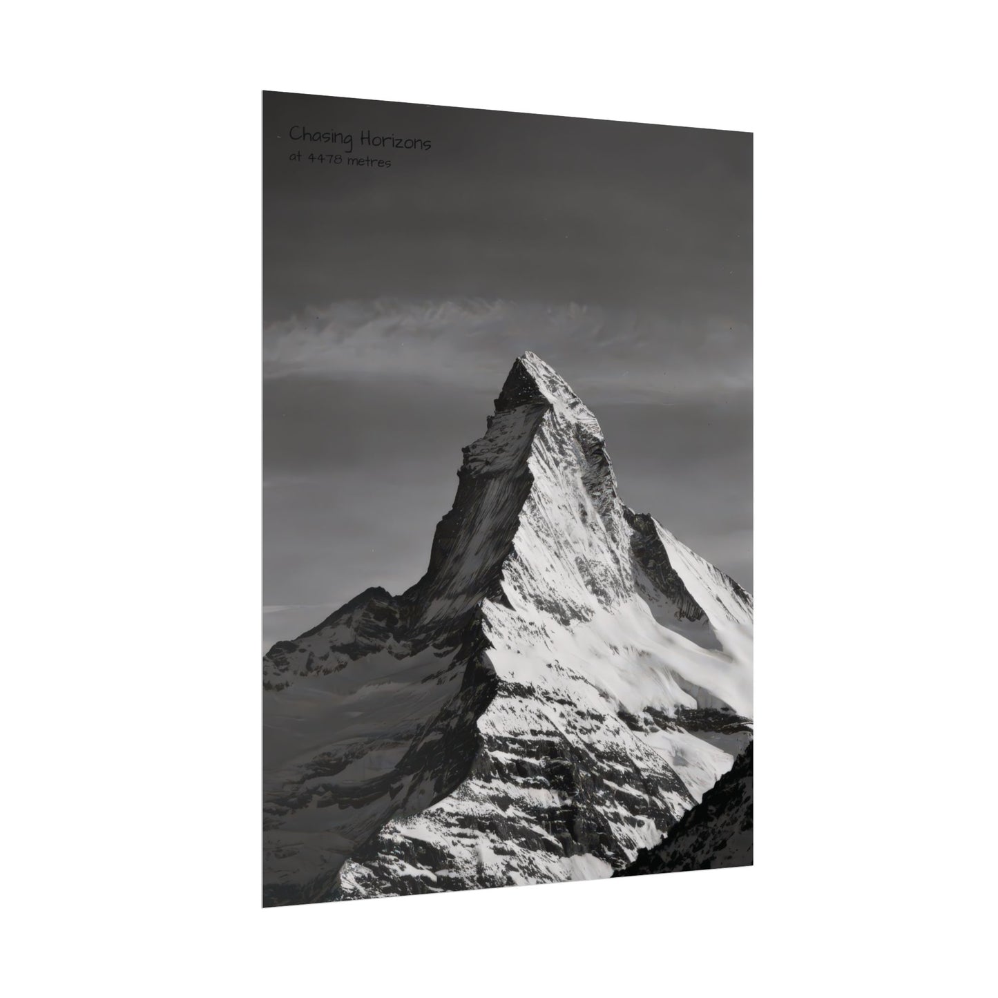 Chasing Horizons x Monochrome Matternhorn Poster