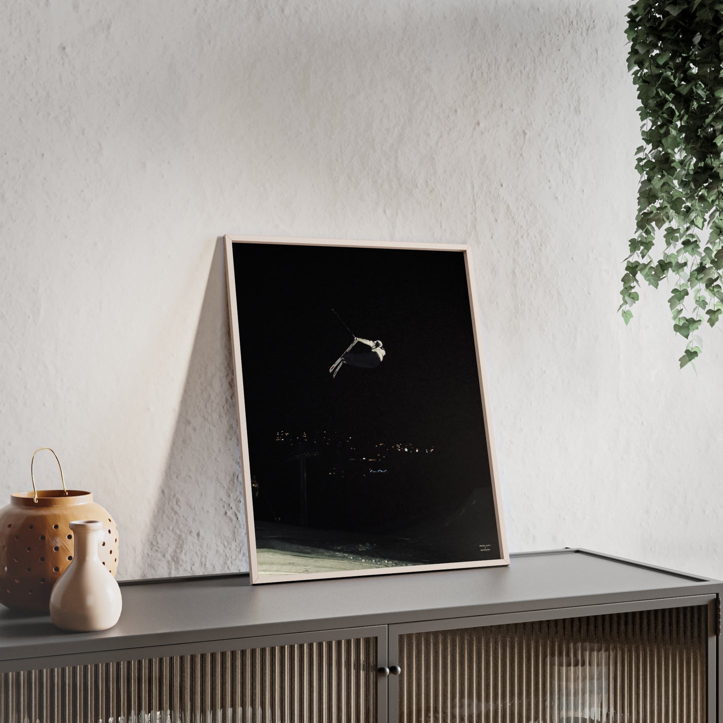 Night Park Mateo Lepic Poster - FRAMED