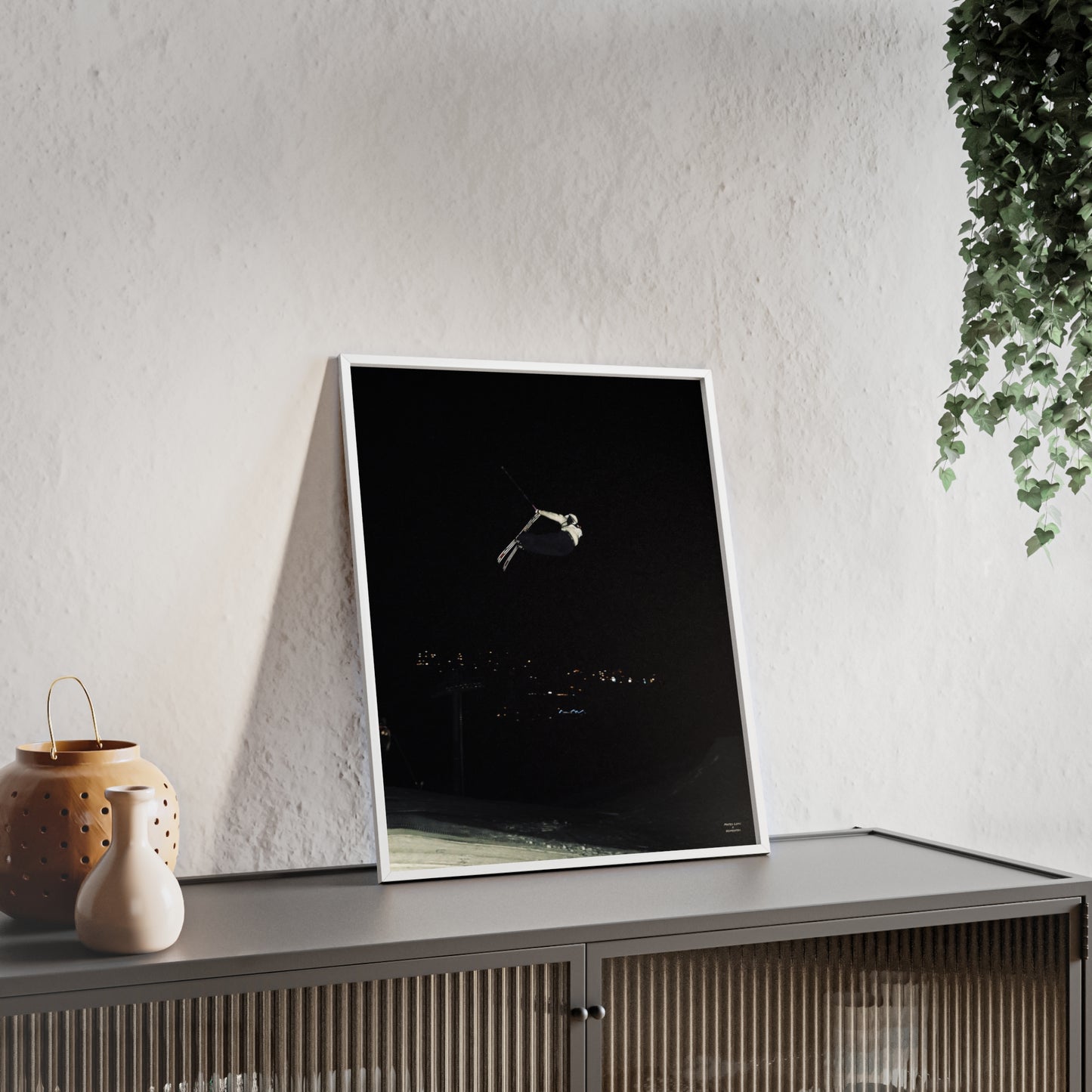 Night Park Mateo Lepic Poster - FRAMED