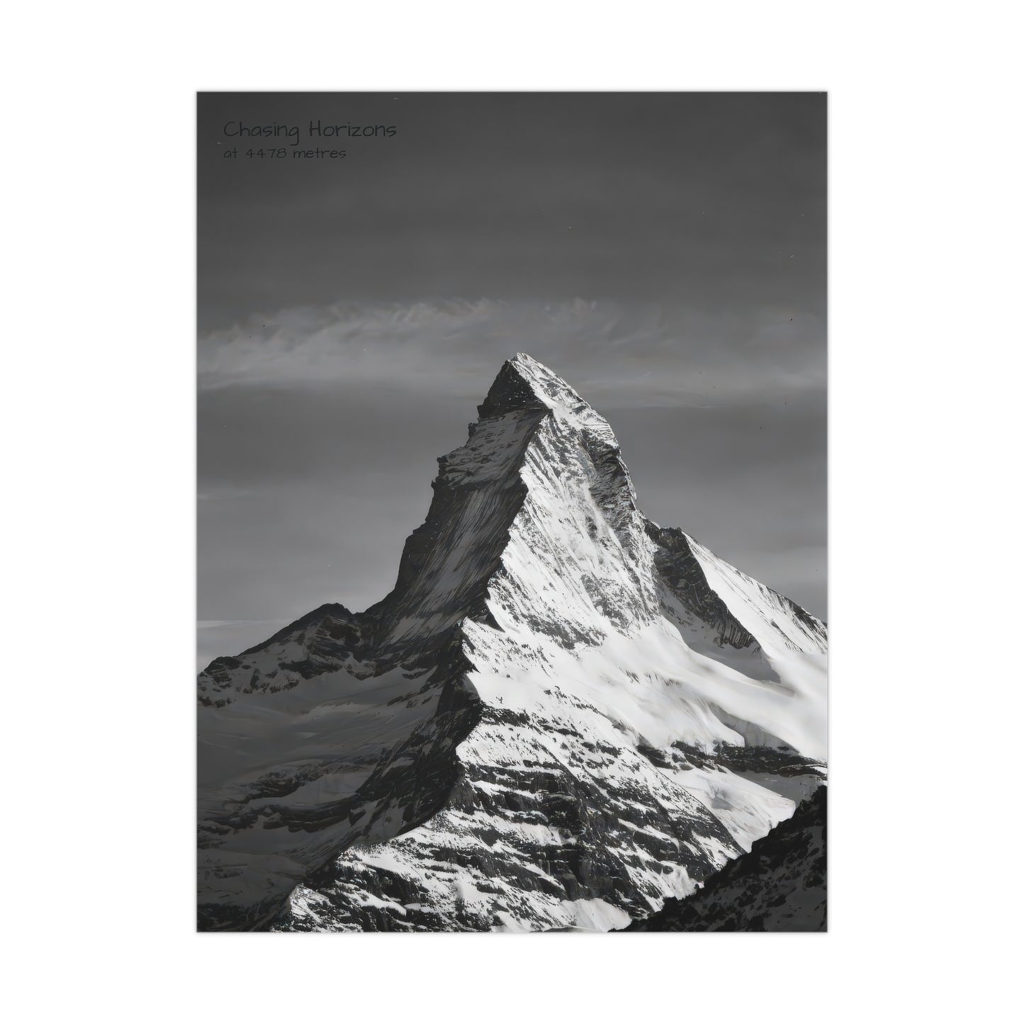 Chasing Horizons x Monochrome Matternhorn Poster