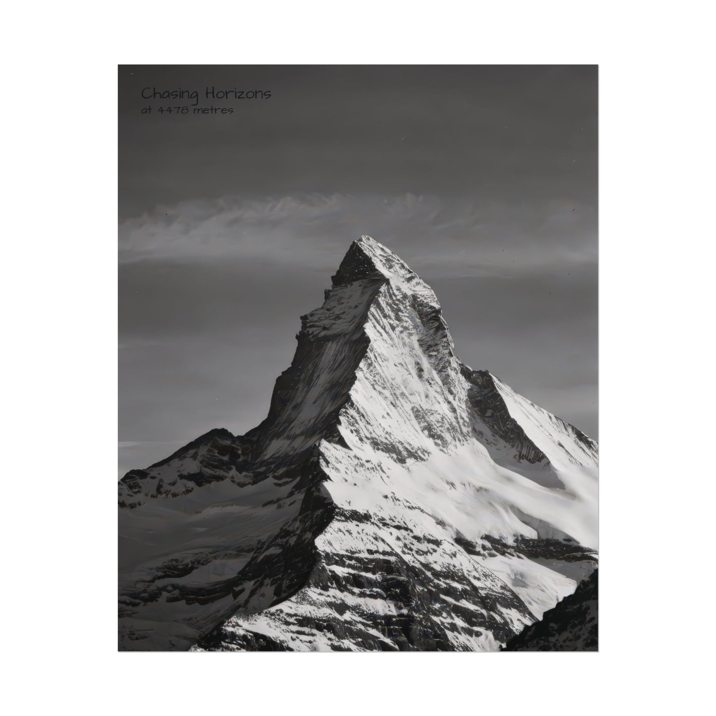 Chasing Horizons x Monochrome Matternhorn Poster