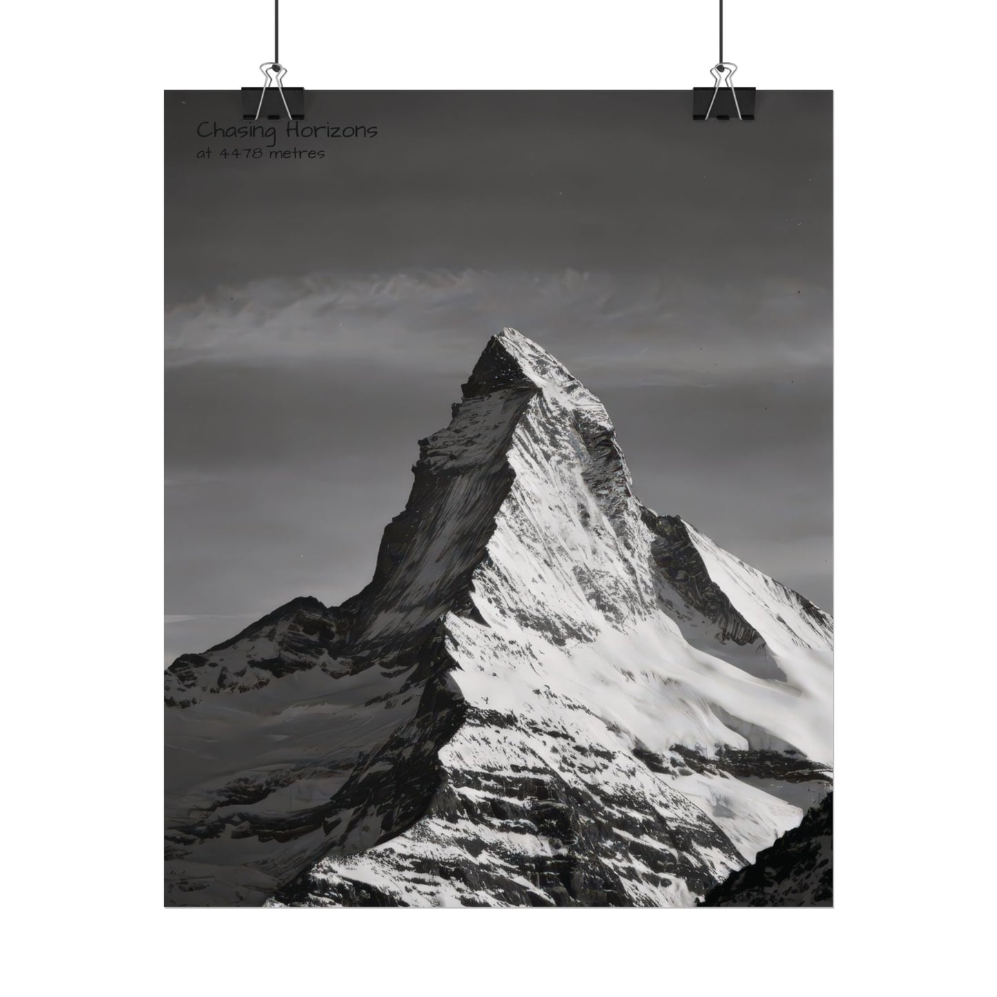 Chasing Horizons x Monochrome Matternhorn Poster