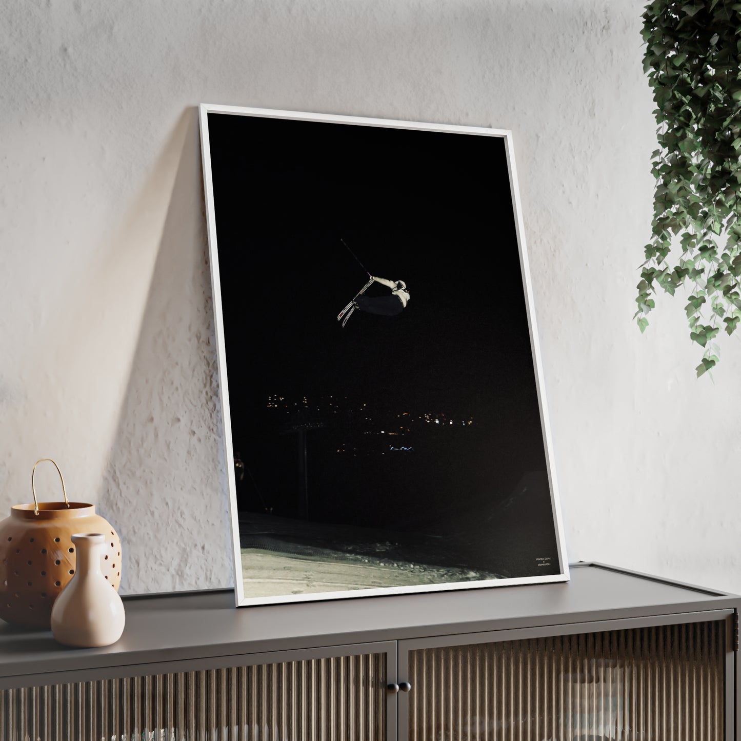 Night Park Mateo Lepic Poster - FRAMED