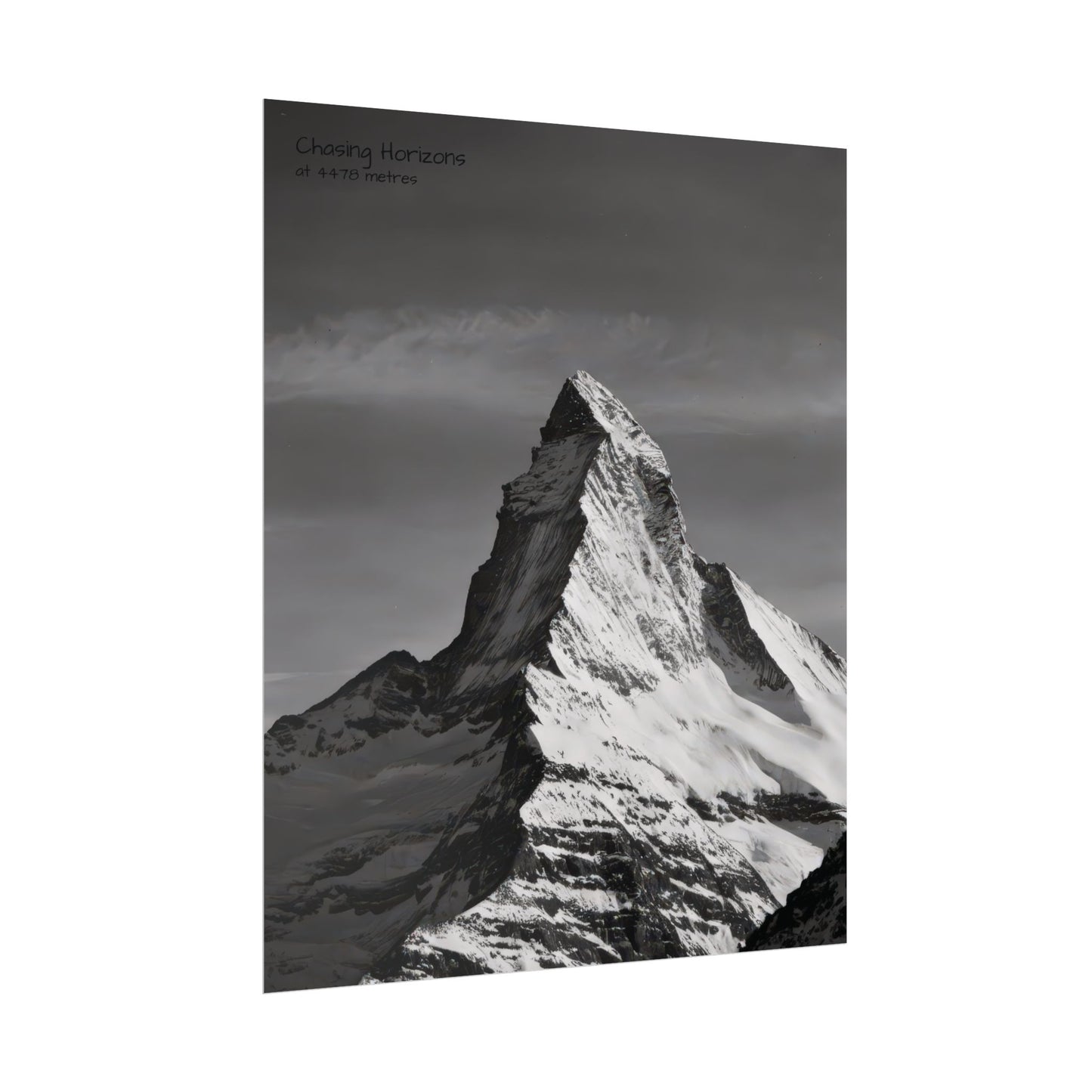 Chasing Horizons x Monochrome Matternhorn Poster