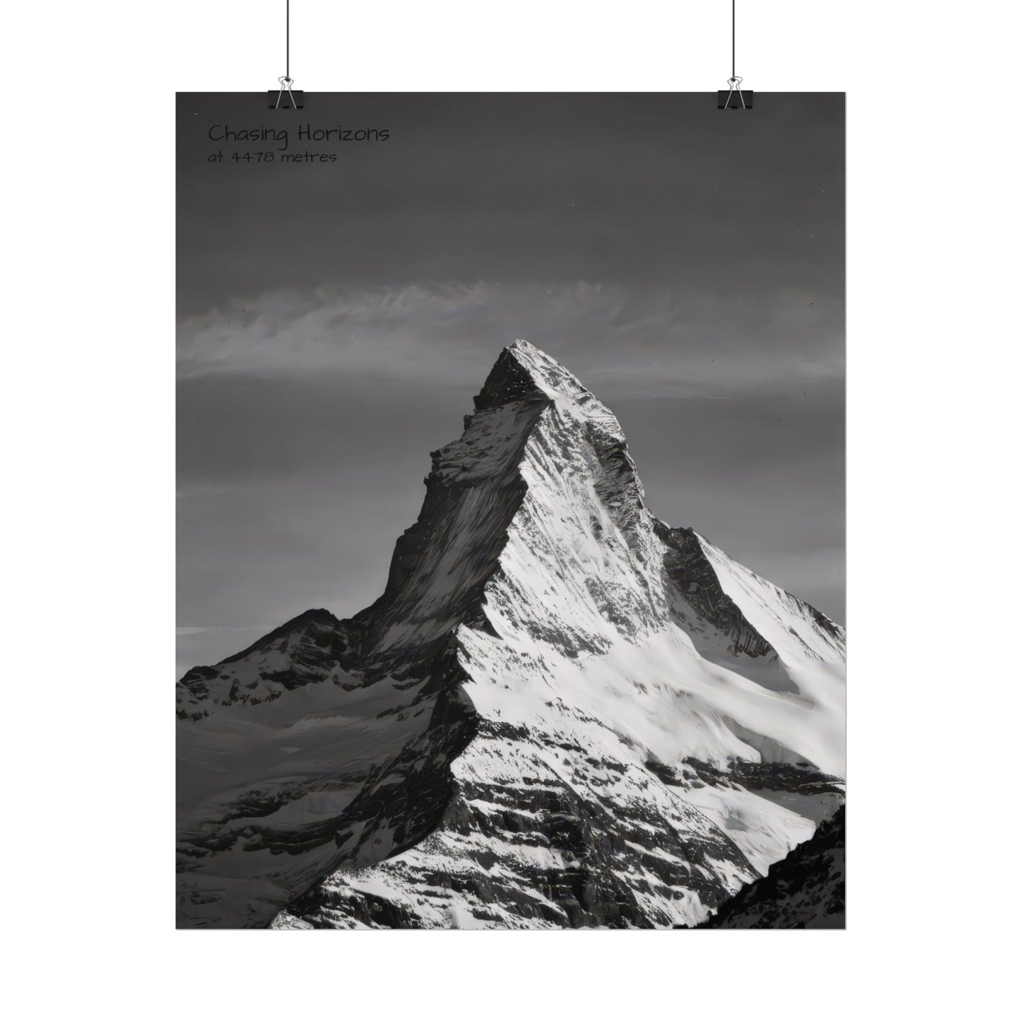 Chasing Horizons x Monochrome Matternhorn Poster