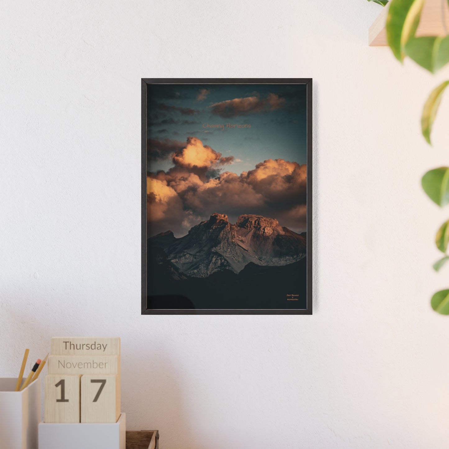 Chasing Horizons Indy Bruhin Poster - FRAMED