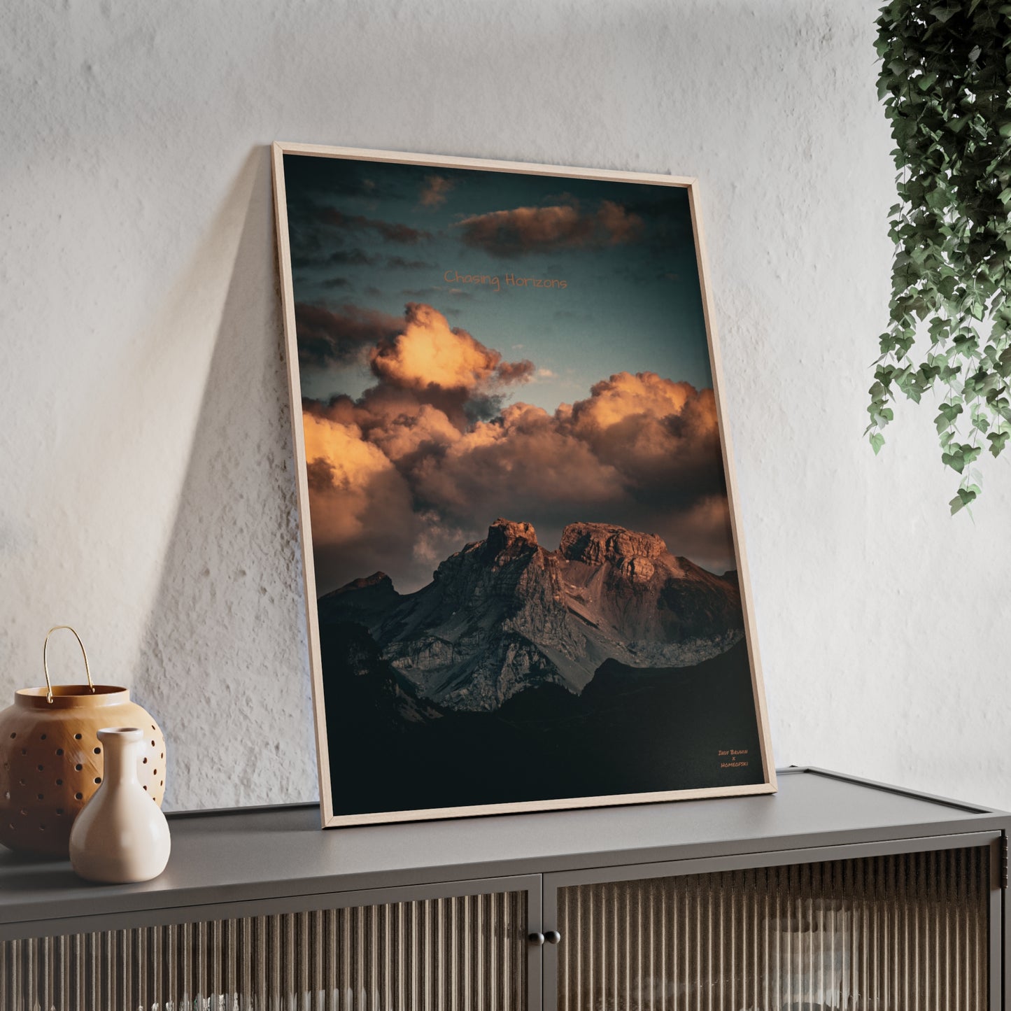 Chasing Horizons Indy Bruhin Poster - FRAMED