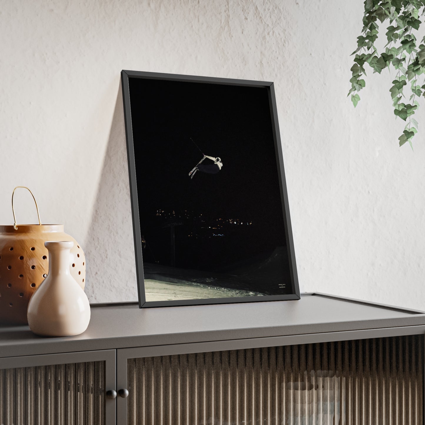 Night Park Mateo Lepic Poster - FRAMED