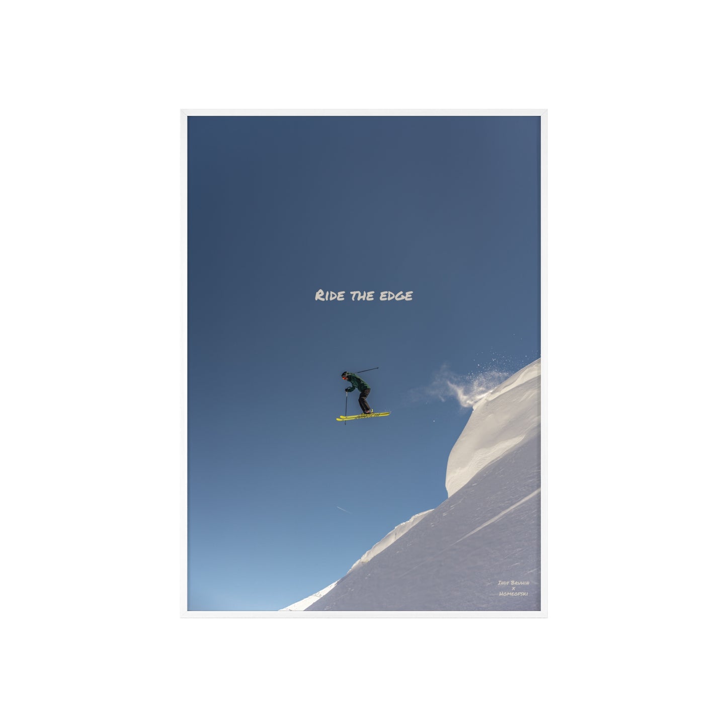 Ride The Edge Indy Bruhin Poster - FRAMED