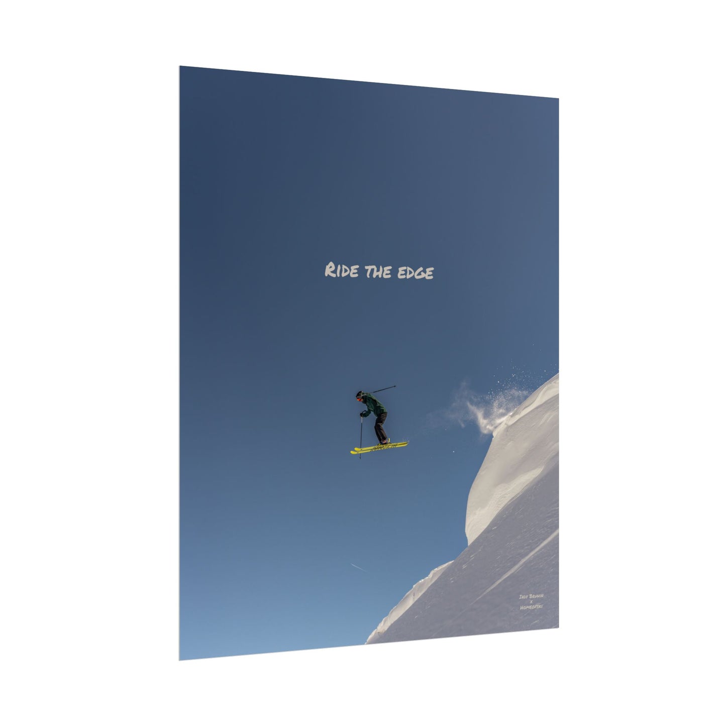 Ride The Edge Indy Bruhin Poster