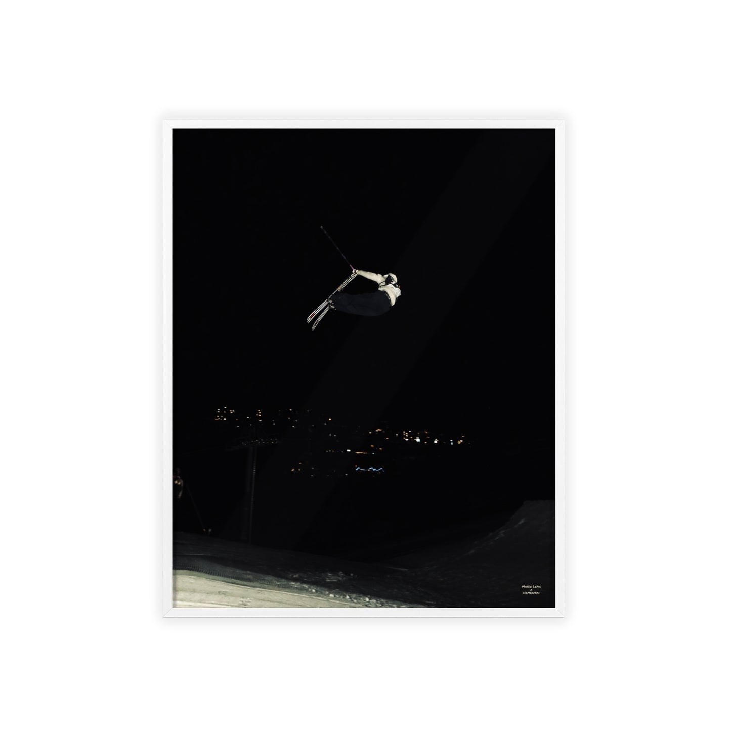Night Park Mateo Lepic Poster - FRAMED
