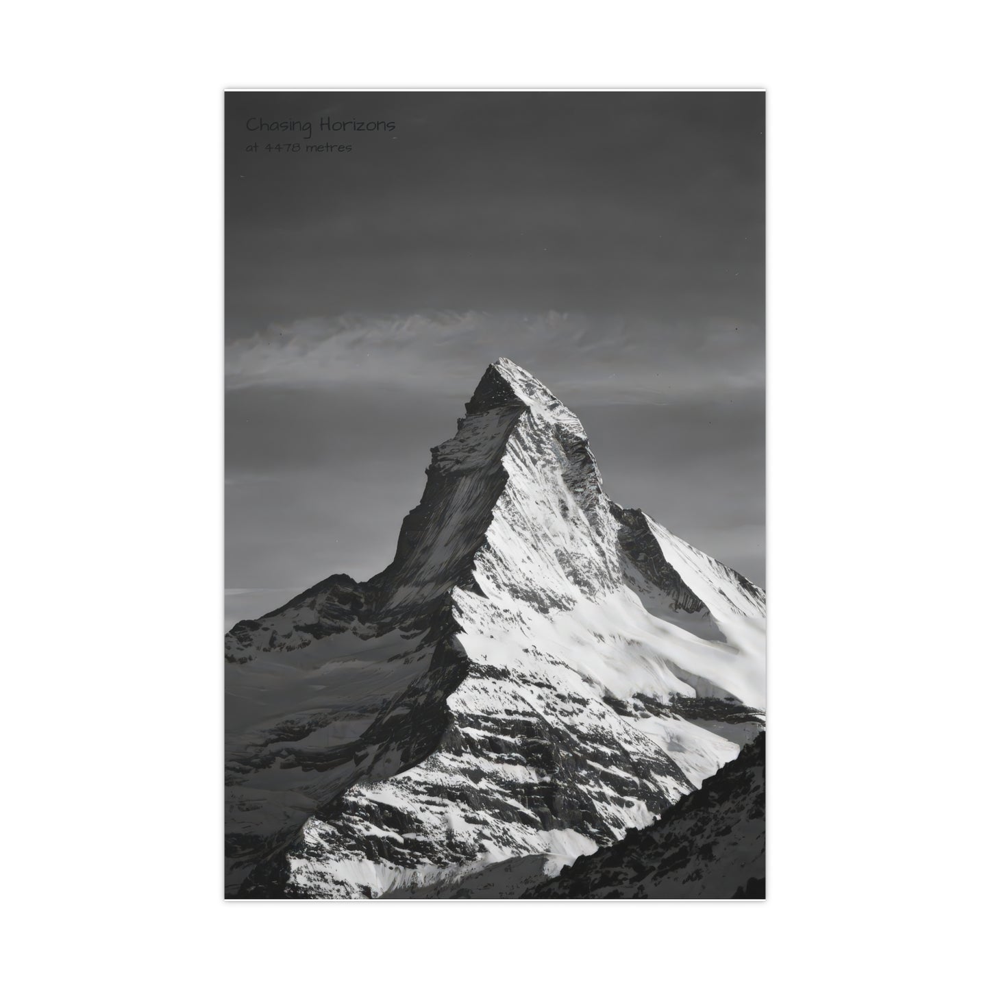 Chasing Horizons x Monochrome Matternhorn Poster