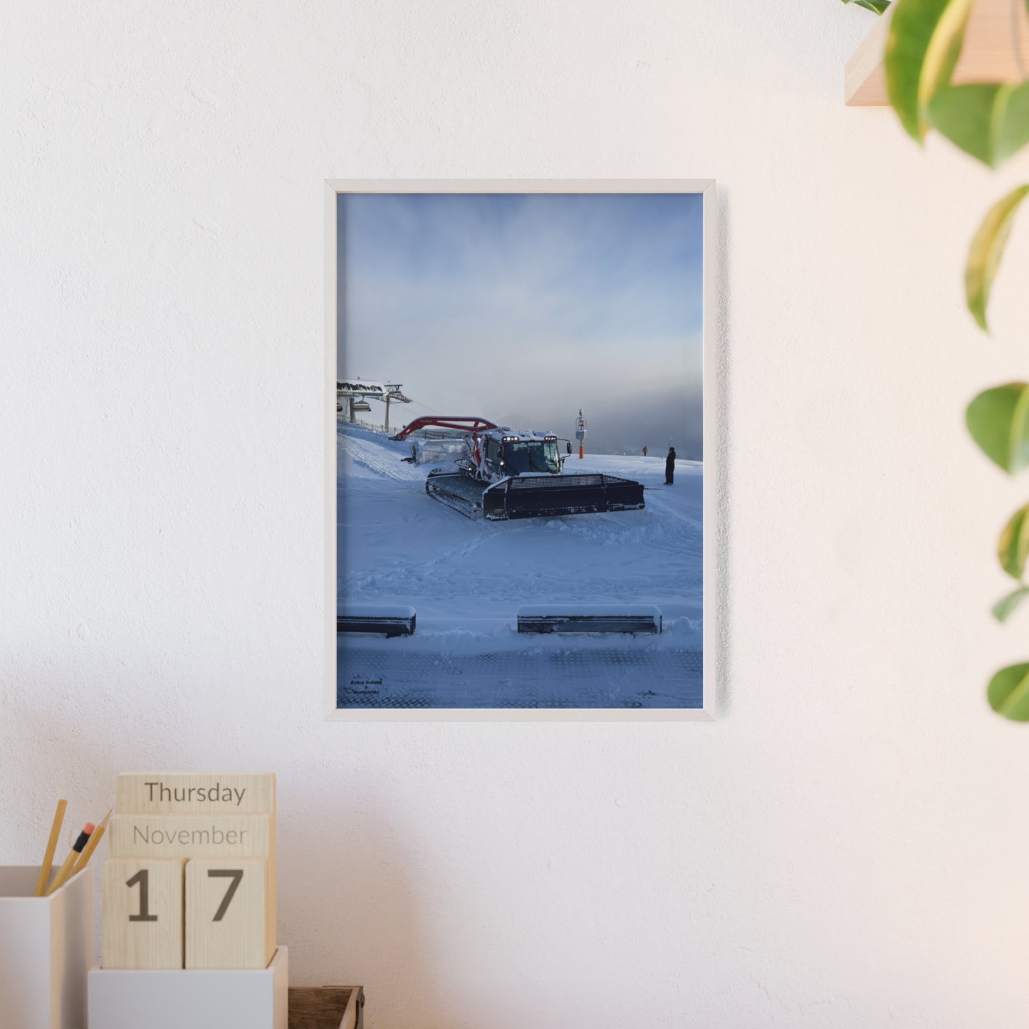 Pistenbully Robin Dufner Poster - FRAMED