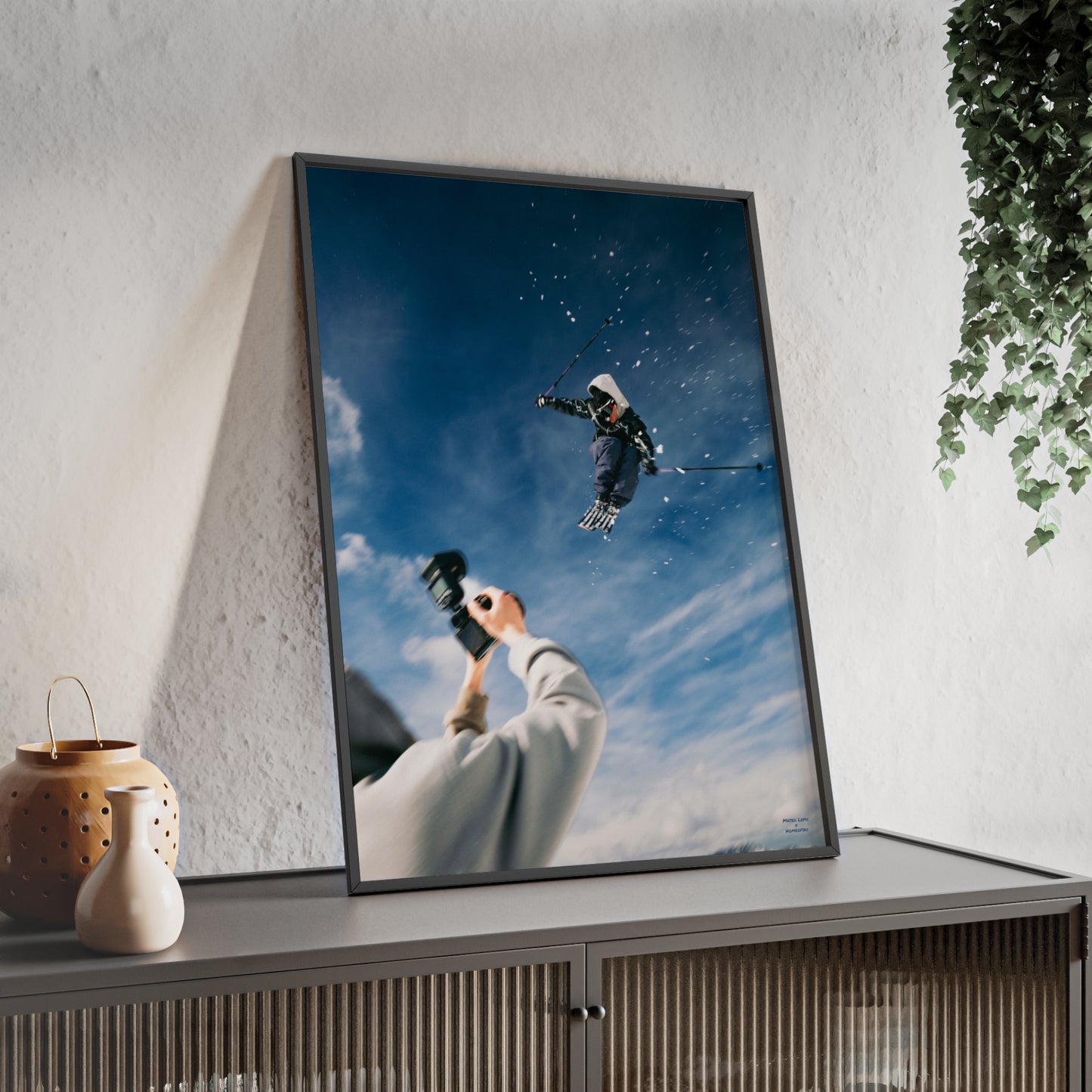 'Camera Crew' Mateo Lepic Poster - FRAMED