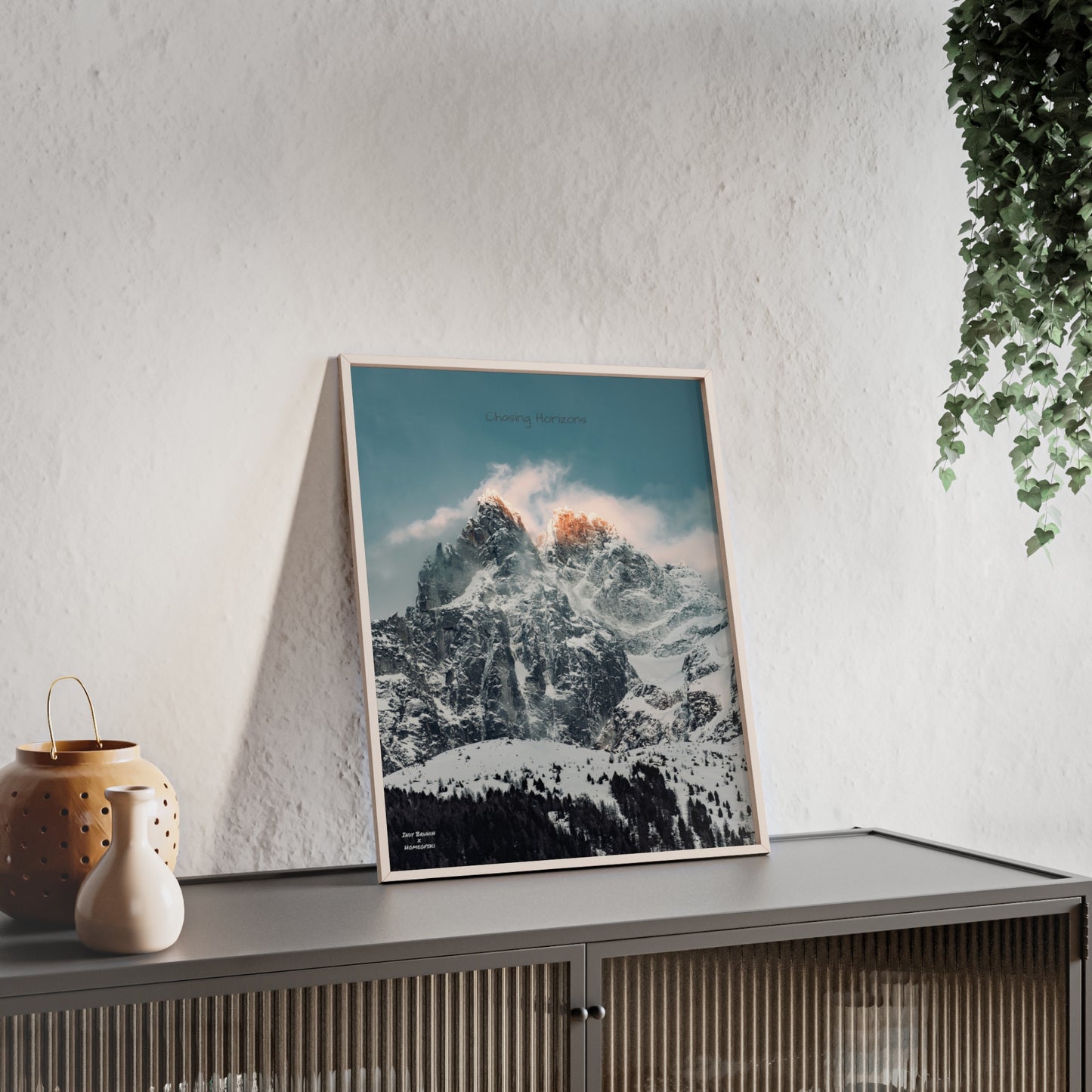 Alps Indy Bruhin Poster - FRAMED