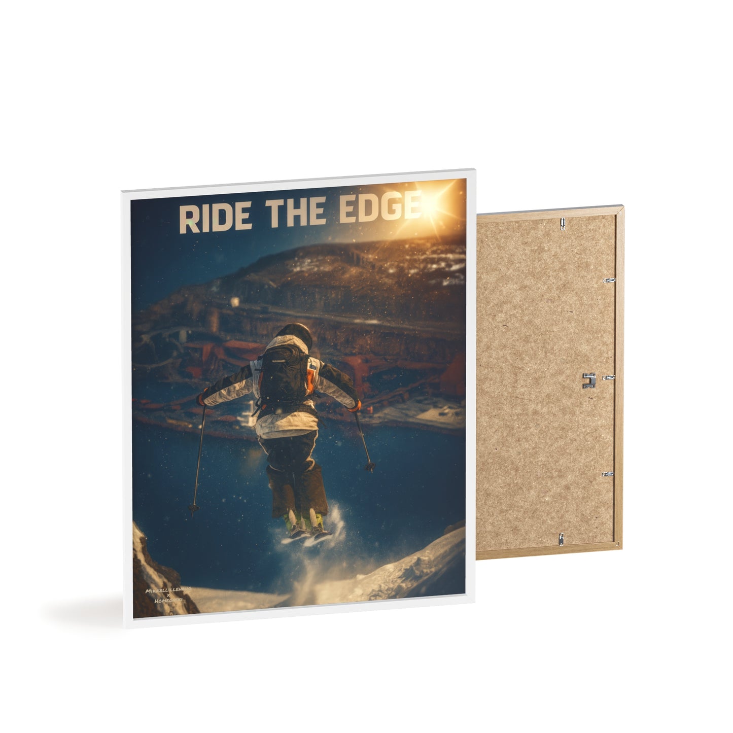 Ride The Edge x Heaven Mikkellillehaug Poster - FRAMED