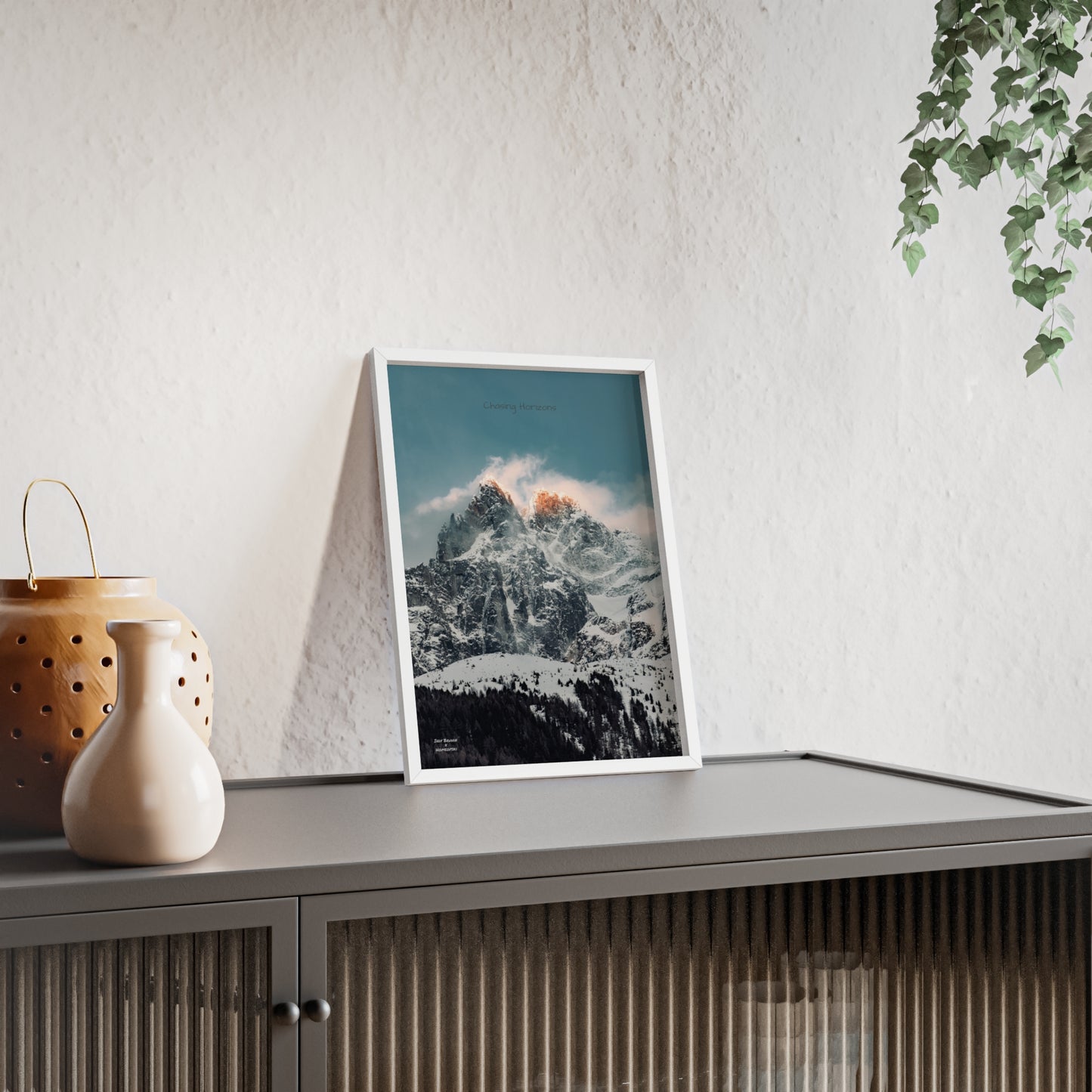 Alps Indy Bruhin Poster - FRAMED