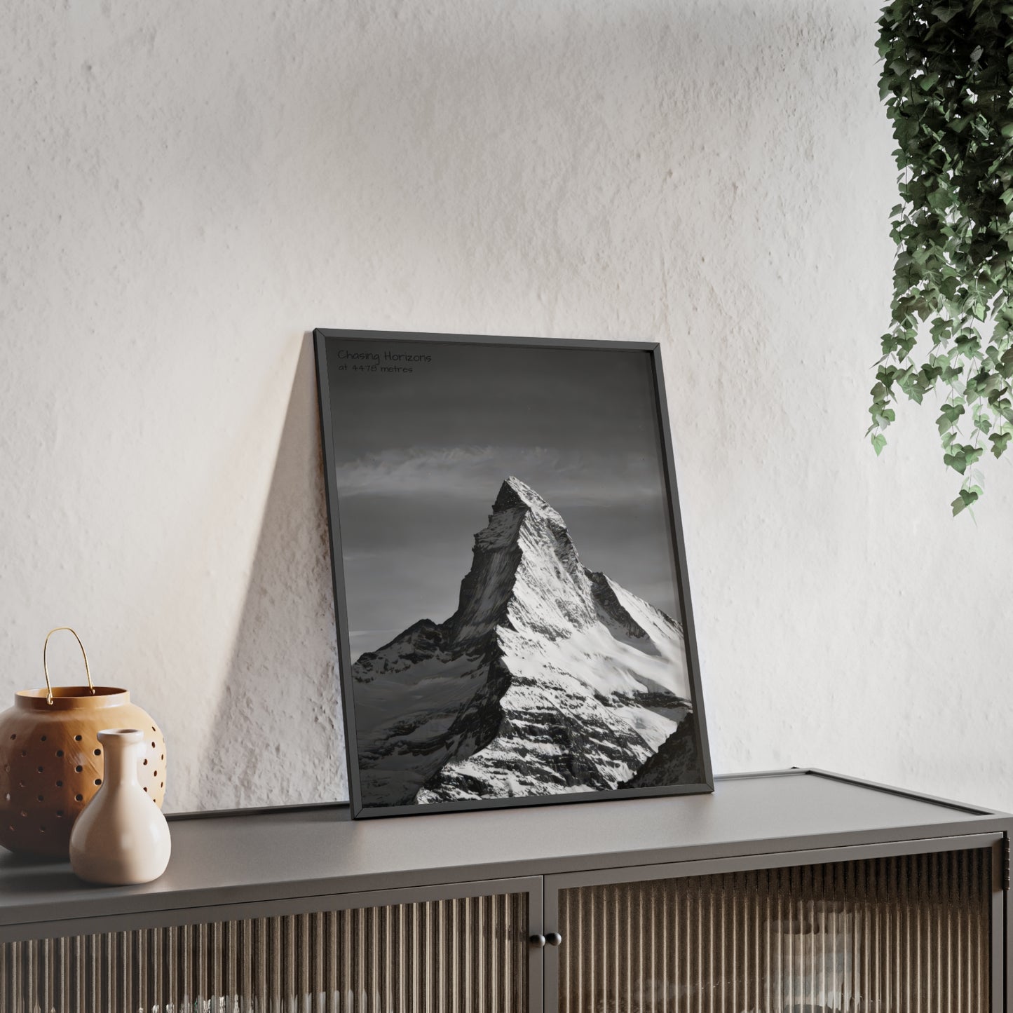 Chasing Horizons x Monochrome Matternhorn Poster - FRAMED