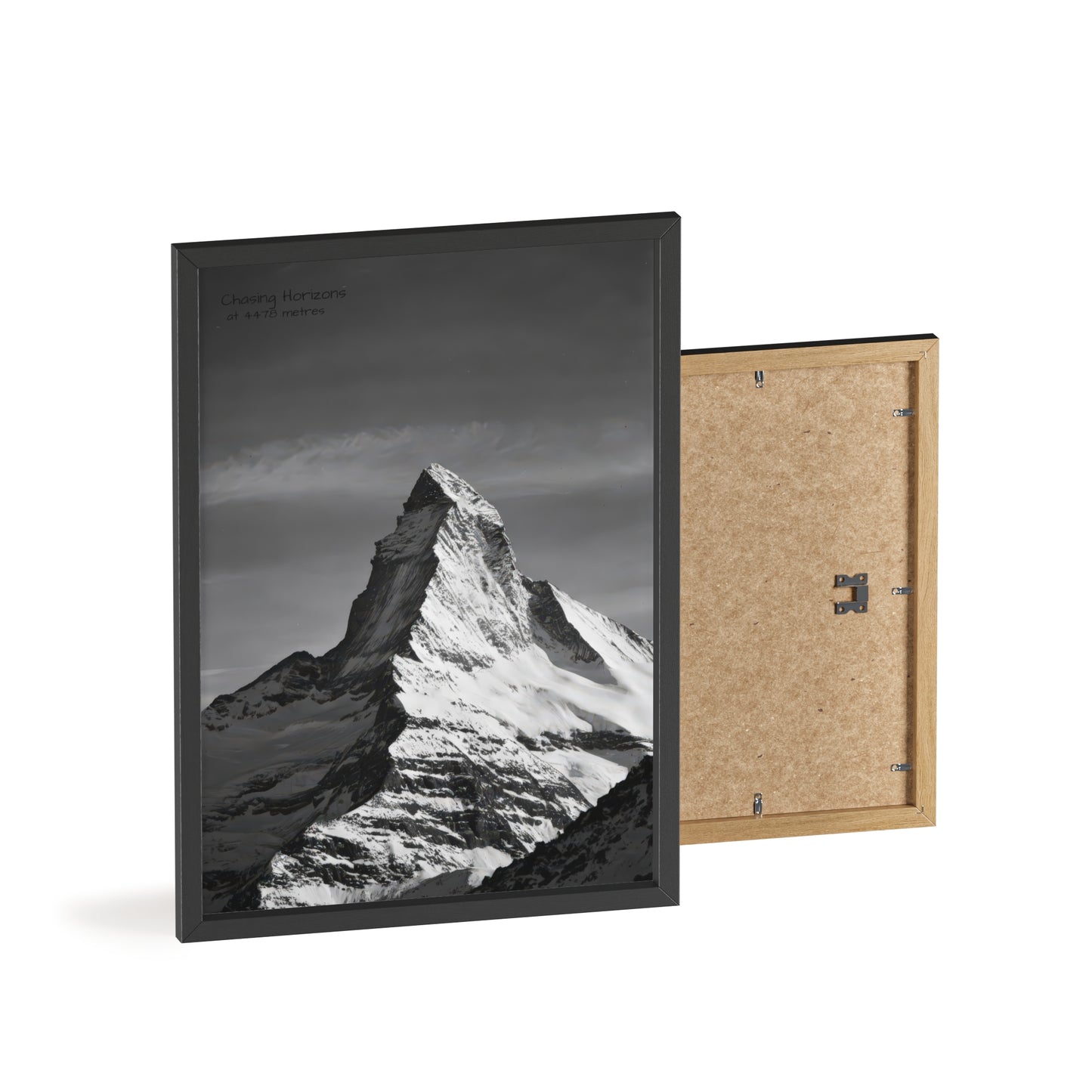 Chasing Horizons x Monochrome Matternhorn Poster - FRAMED