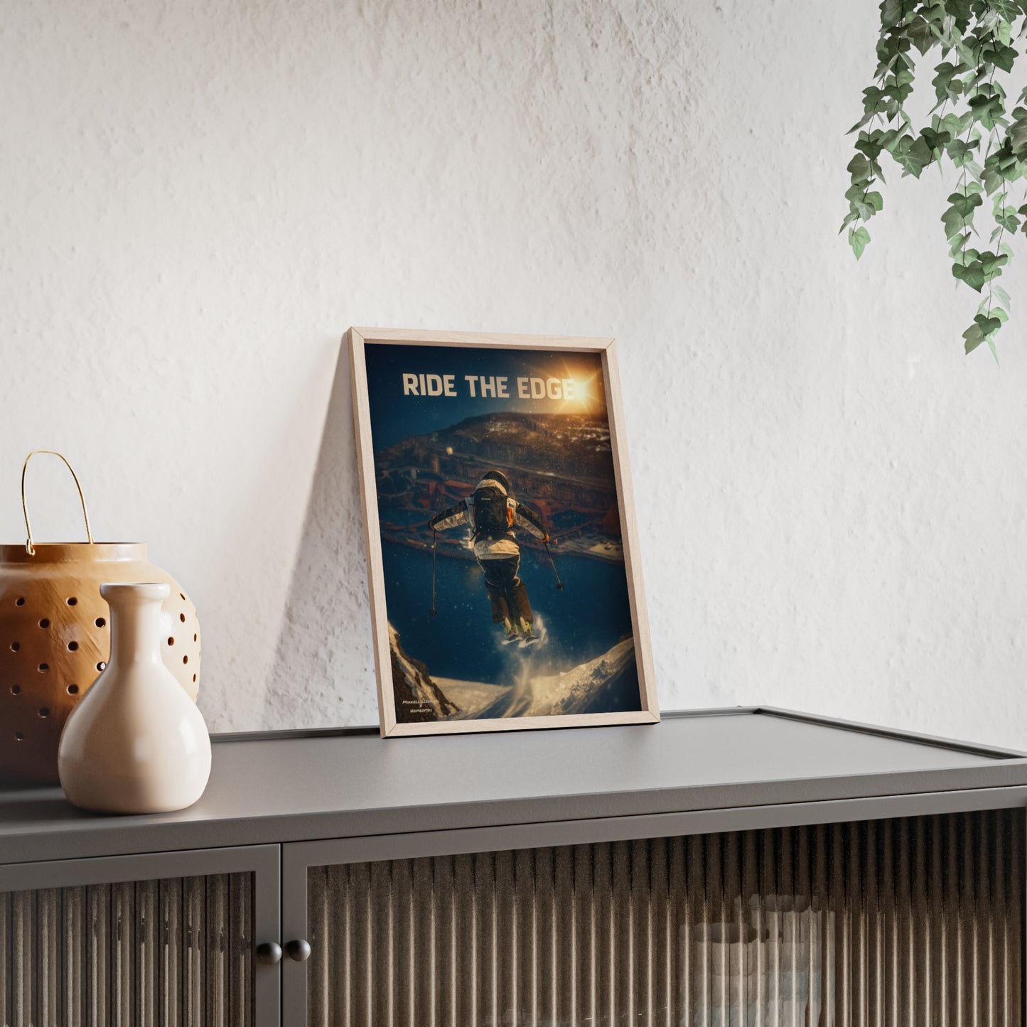 Ride The Edge x Heaven Mikkellillehaug Poster - FRAMED