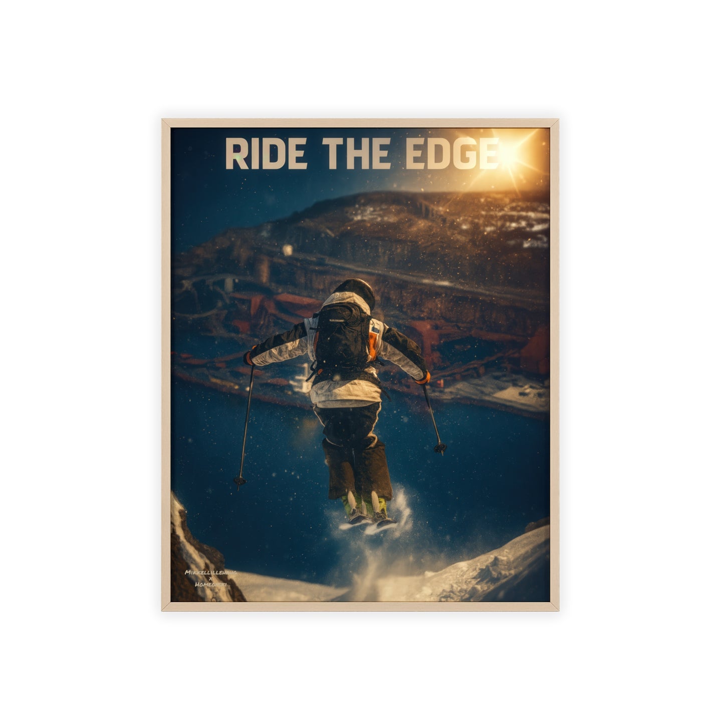 Ride The Edge x Heaven Mikkellillehaug Poster - FRAMED
