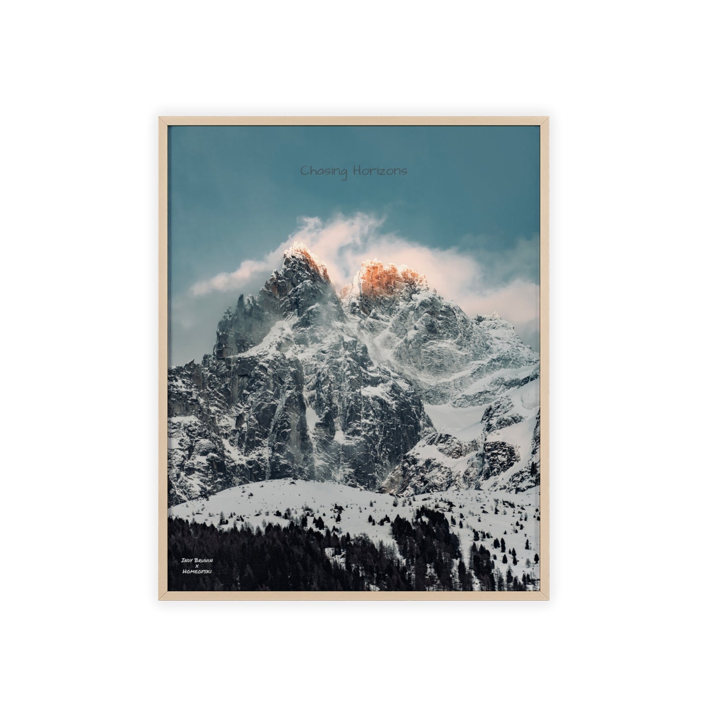 Alps Indy Bruhin Poster - FRAMED