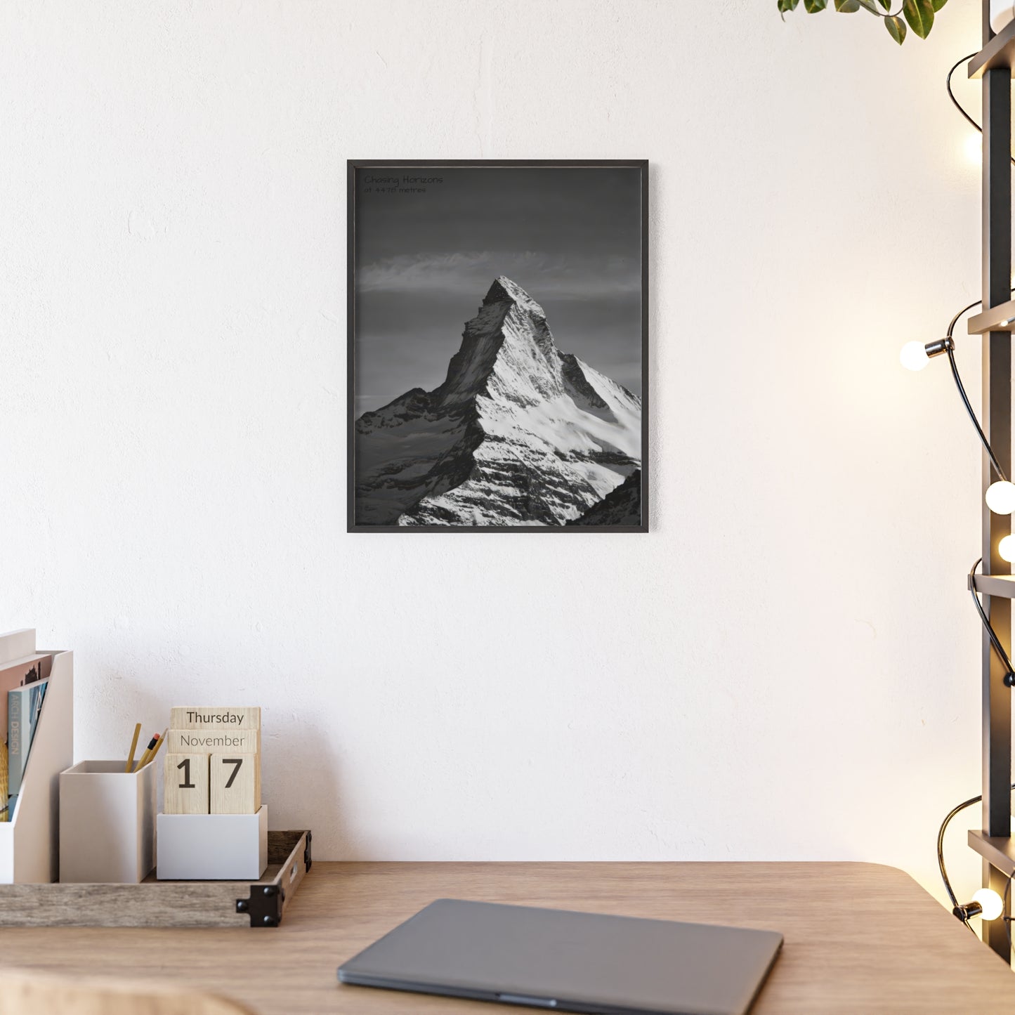 Chasing Horizons x Monochrome Matternhorn Poster - FRAMED