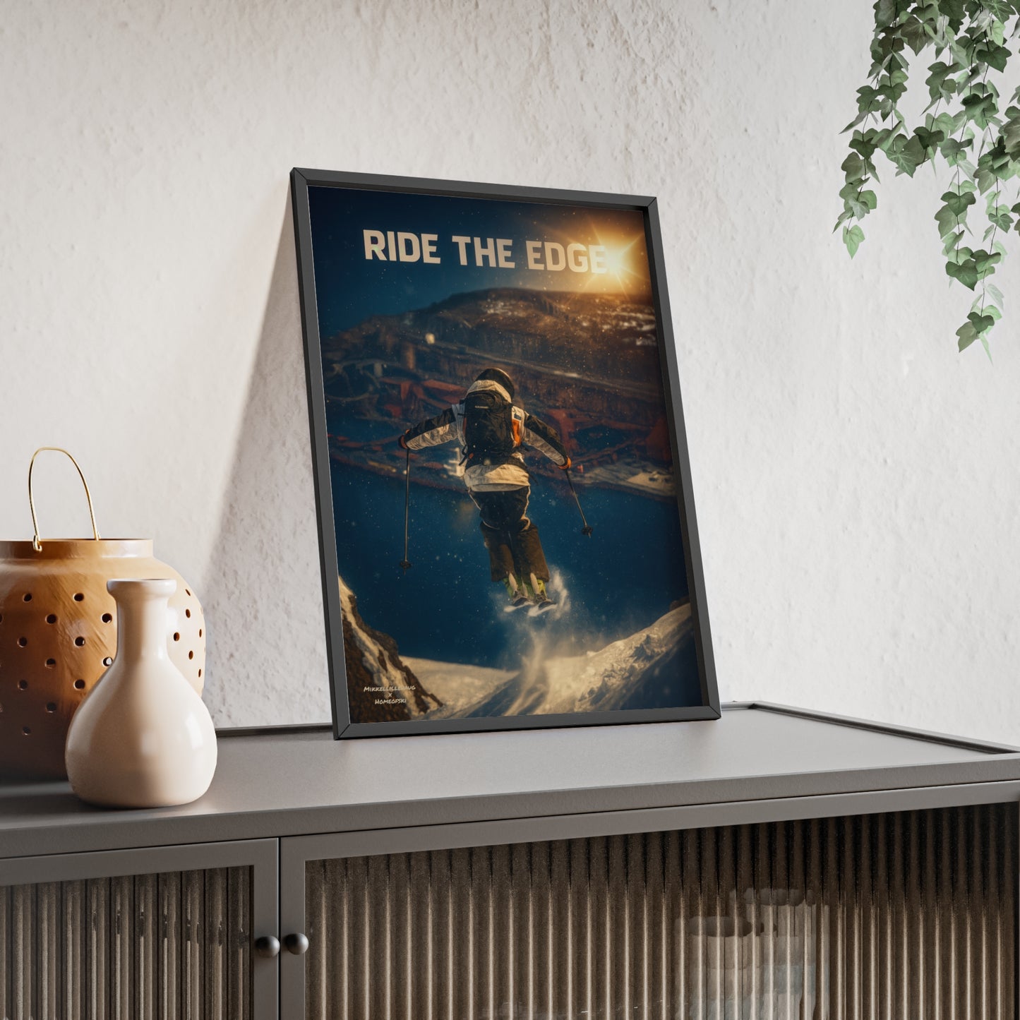 Ride The Edge x Heaven Mikkellillehaug Poster - FRAMED