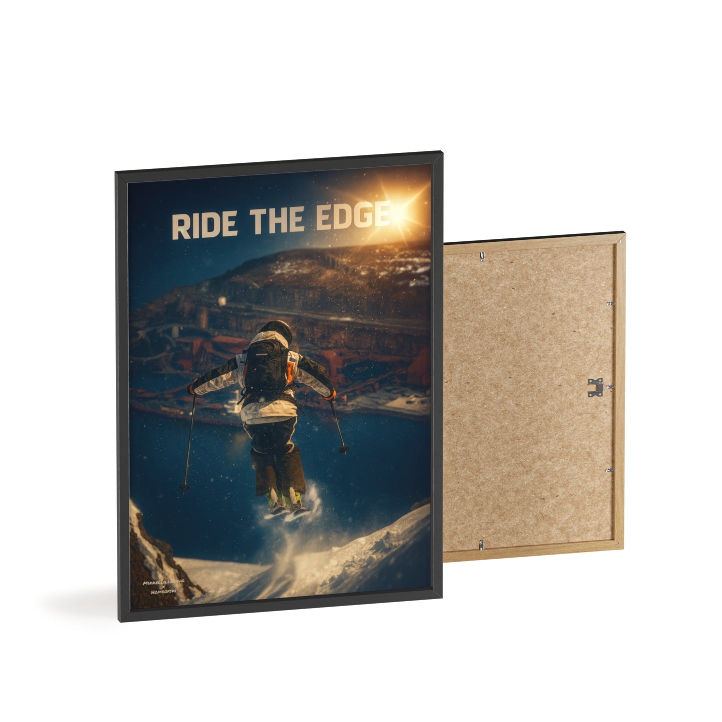 Ride The Edge x Heaven Mikkellillehaug Poster - FRAMED