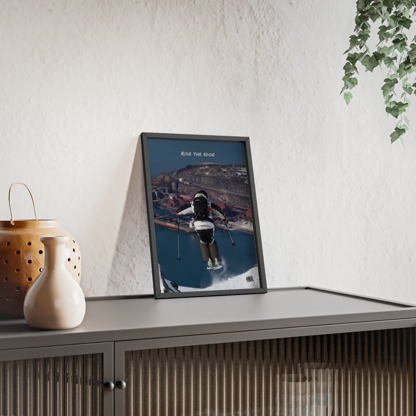 Ride The Edge Mikkellillehaug Poster - FRAMED