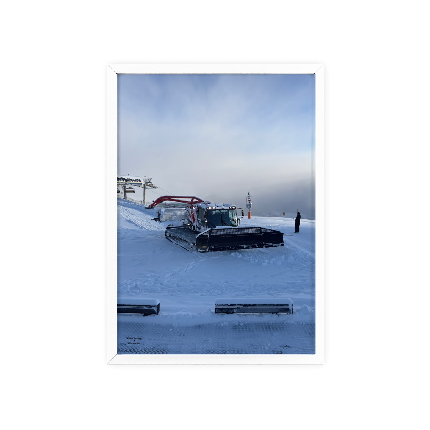 Pistenbully Robin Dufner Poster - FRAMED