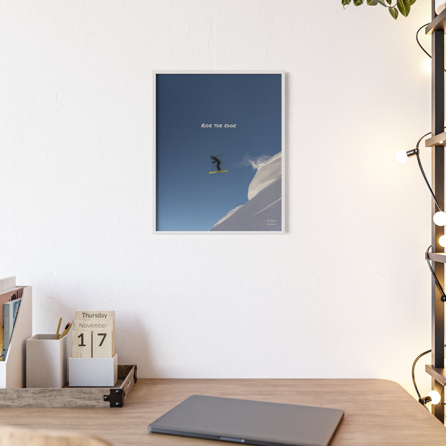 Ride The Edge Indy Bruhin Poster - FRAMED