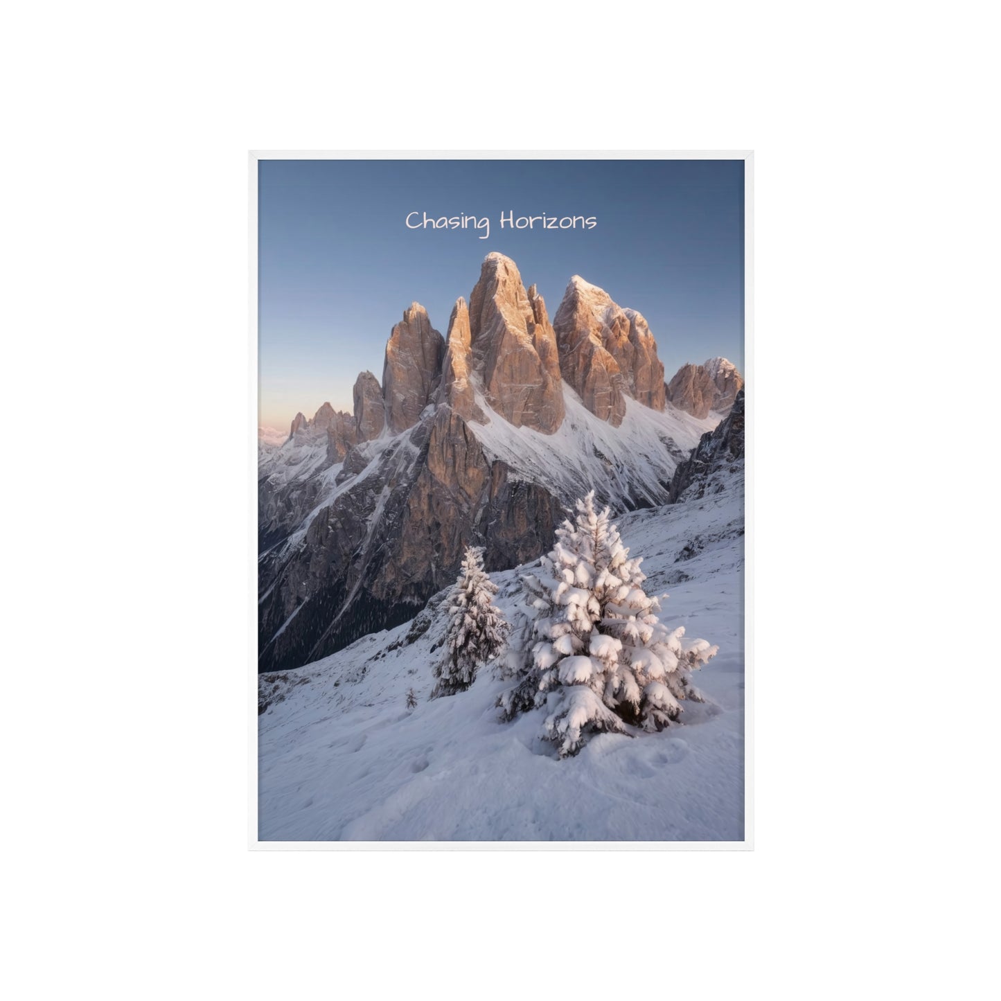 Chasing Horizons x Dolomites Poster - FRAMED