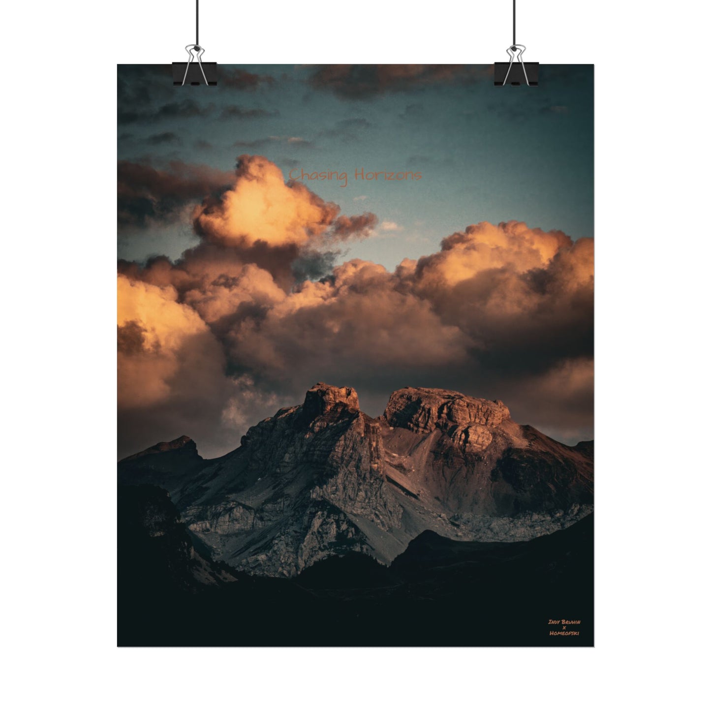 Chasing Horizons Indy Bruhin Poster