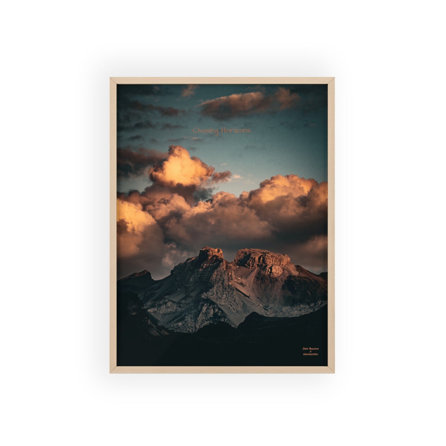 Chasing Horizons Indy Bruhin Poster - FRAMED