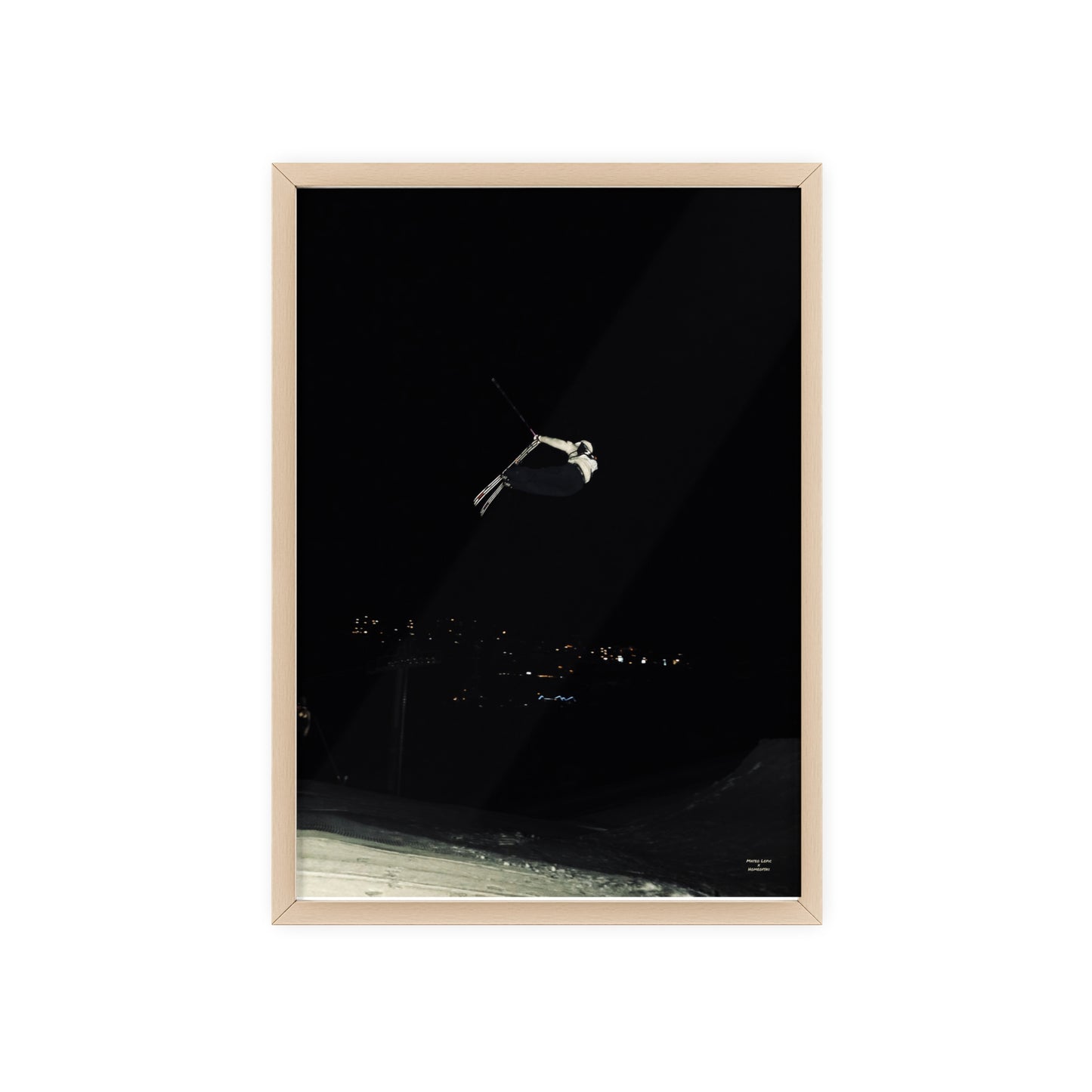 Night Park Mateo Lepic Poster - FRAMED