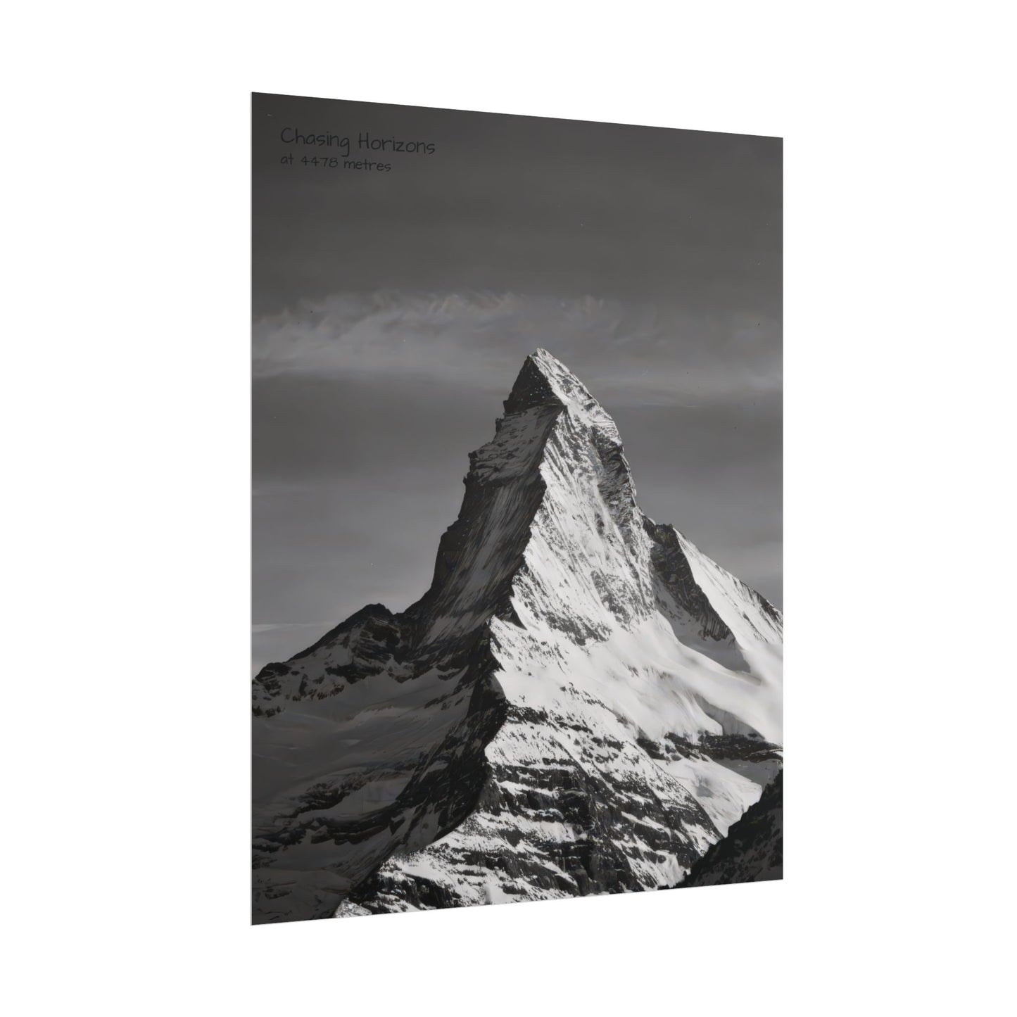 Chasing Horizons x Monochrome Matternhorn Poster
