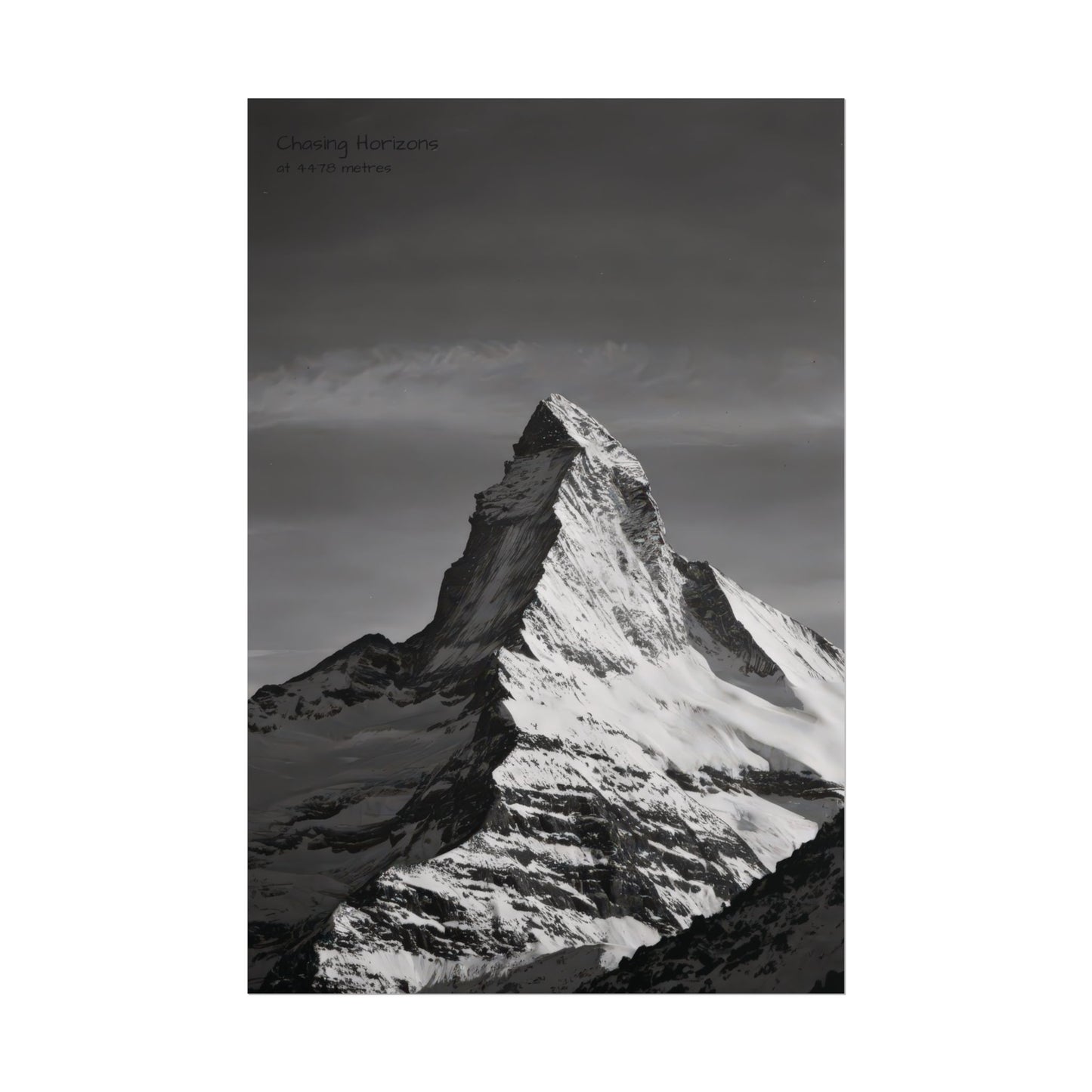 Chasing Horizons x Monochrome Matternhorn Poster