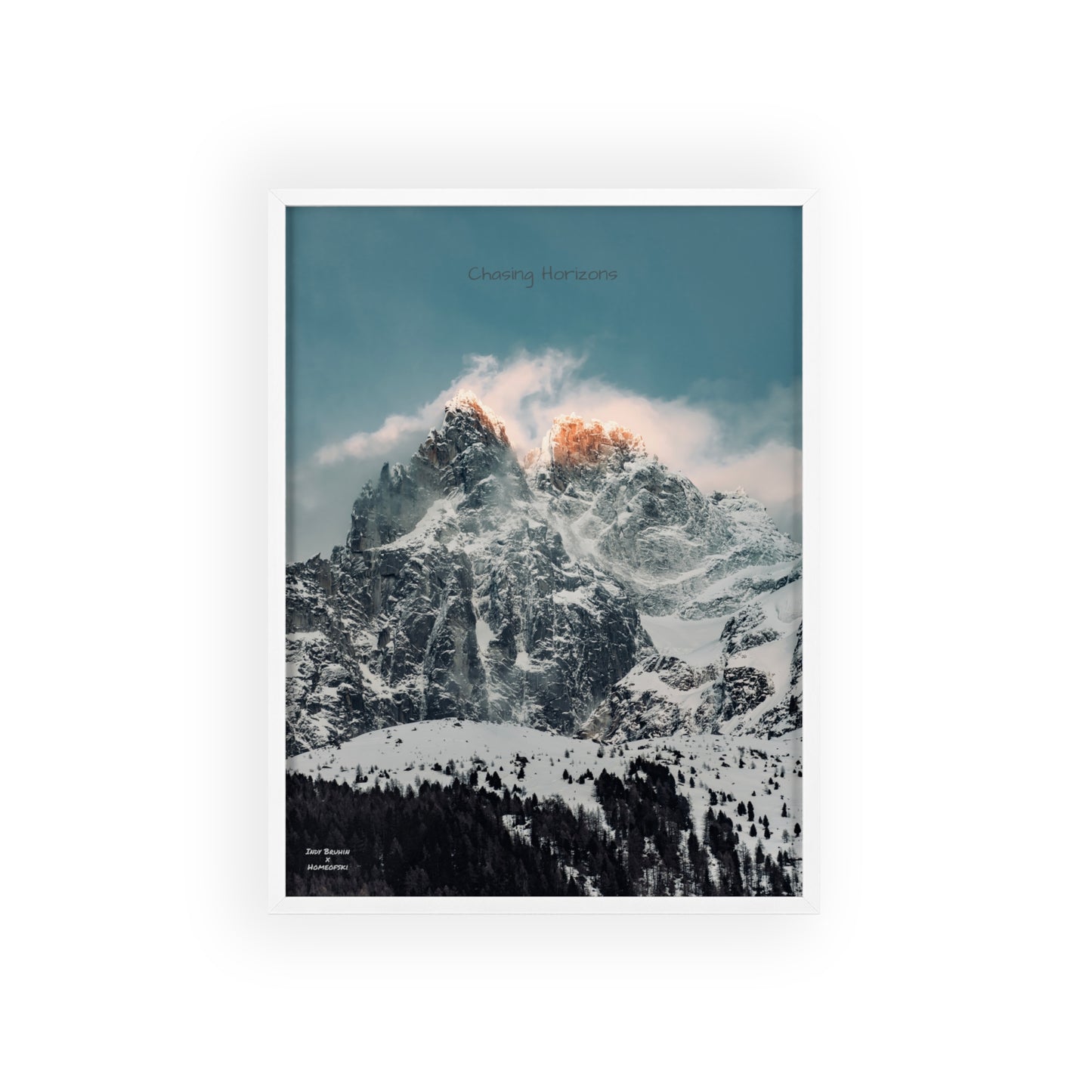 Alps Indy Bruhin Poster - FRAMED