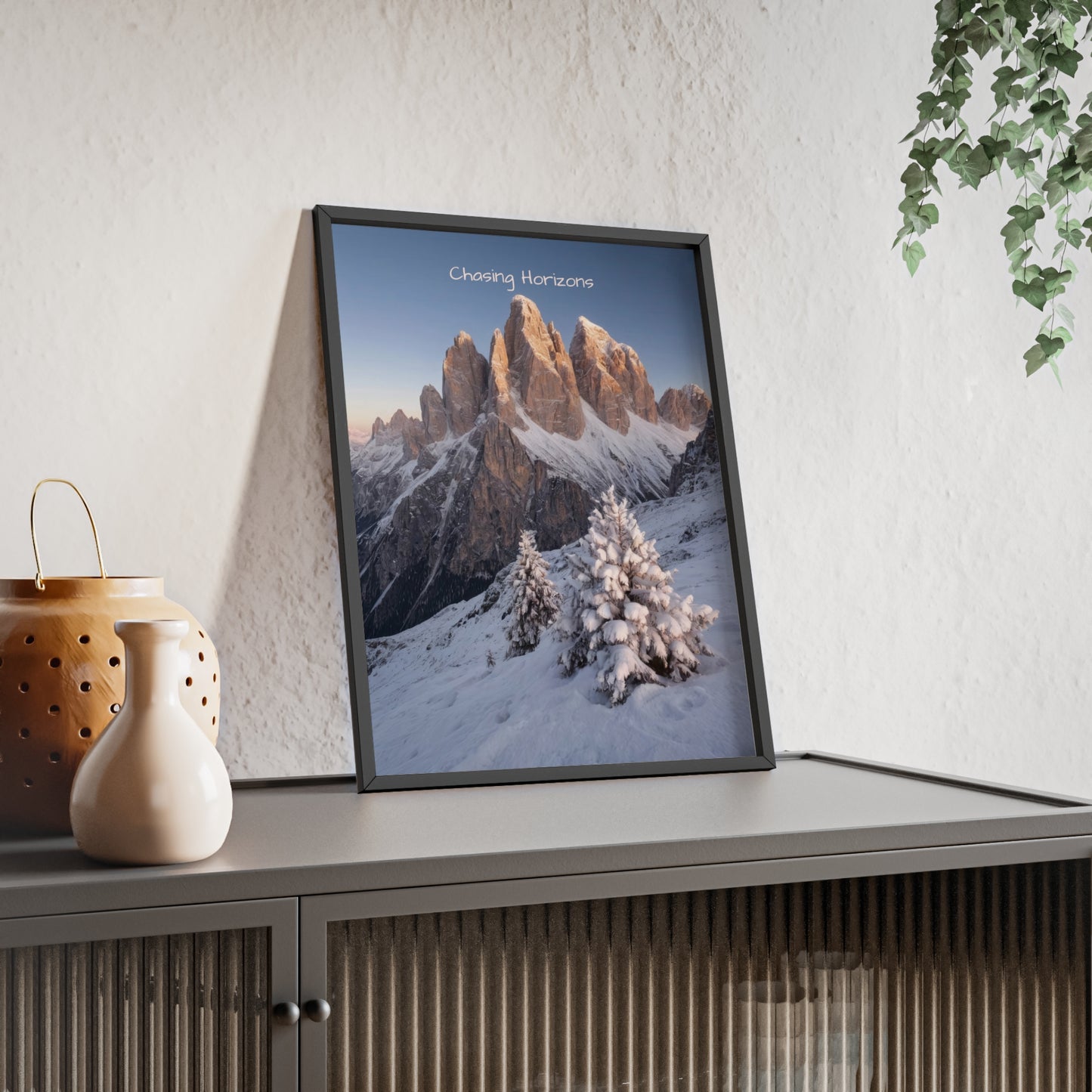 Chasing Horizons x Dolomites Poster - FRAMED